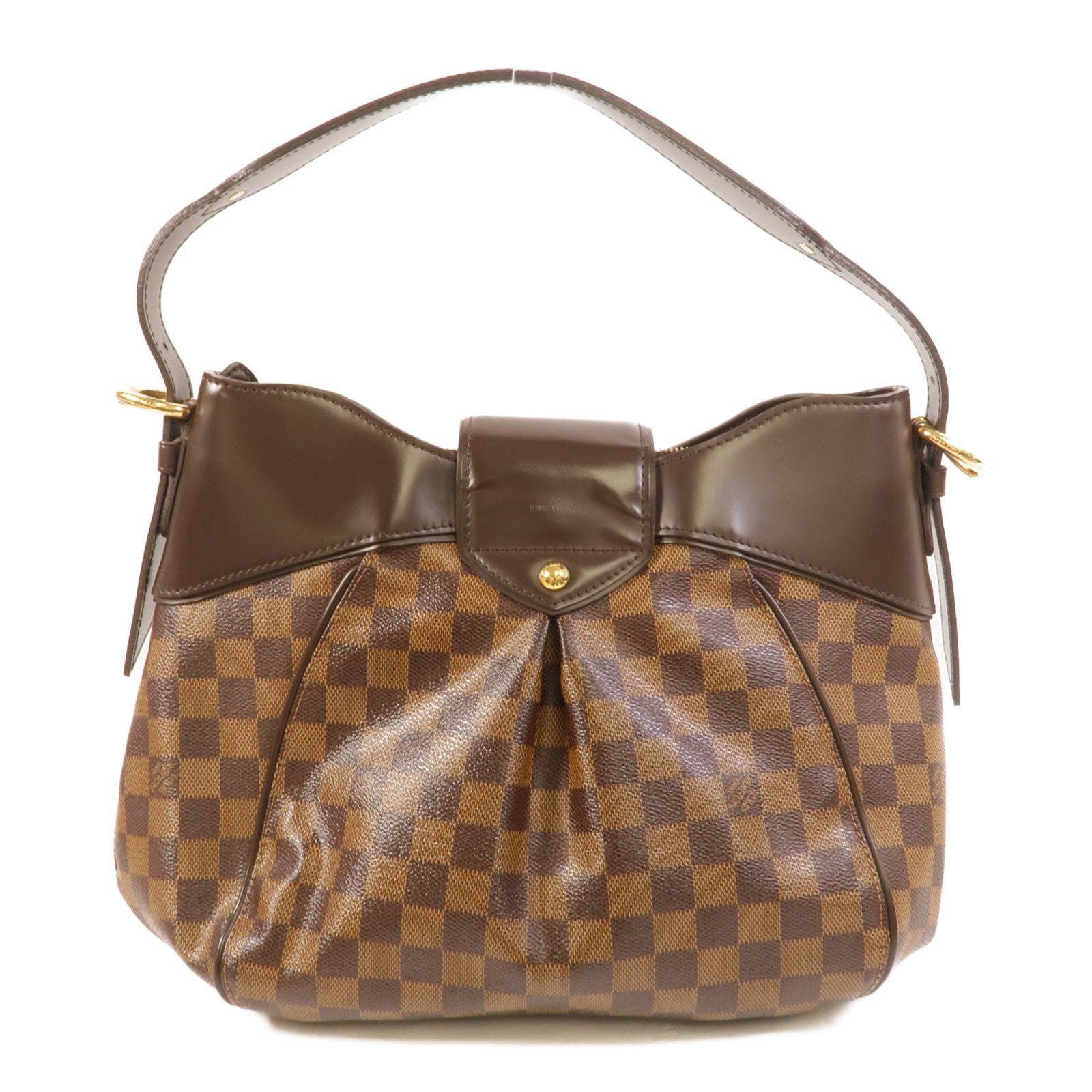 LOUIS VUITTON Damier Sistina MM金扣肩背袋