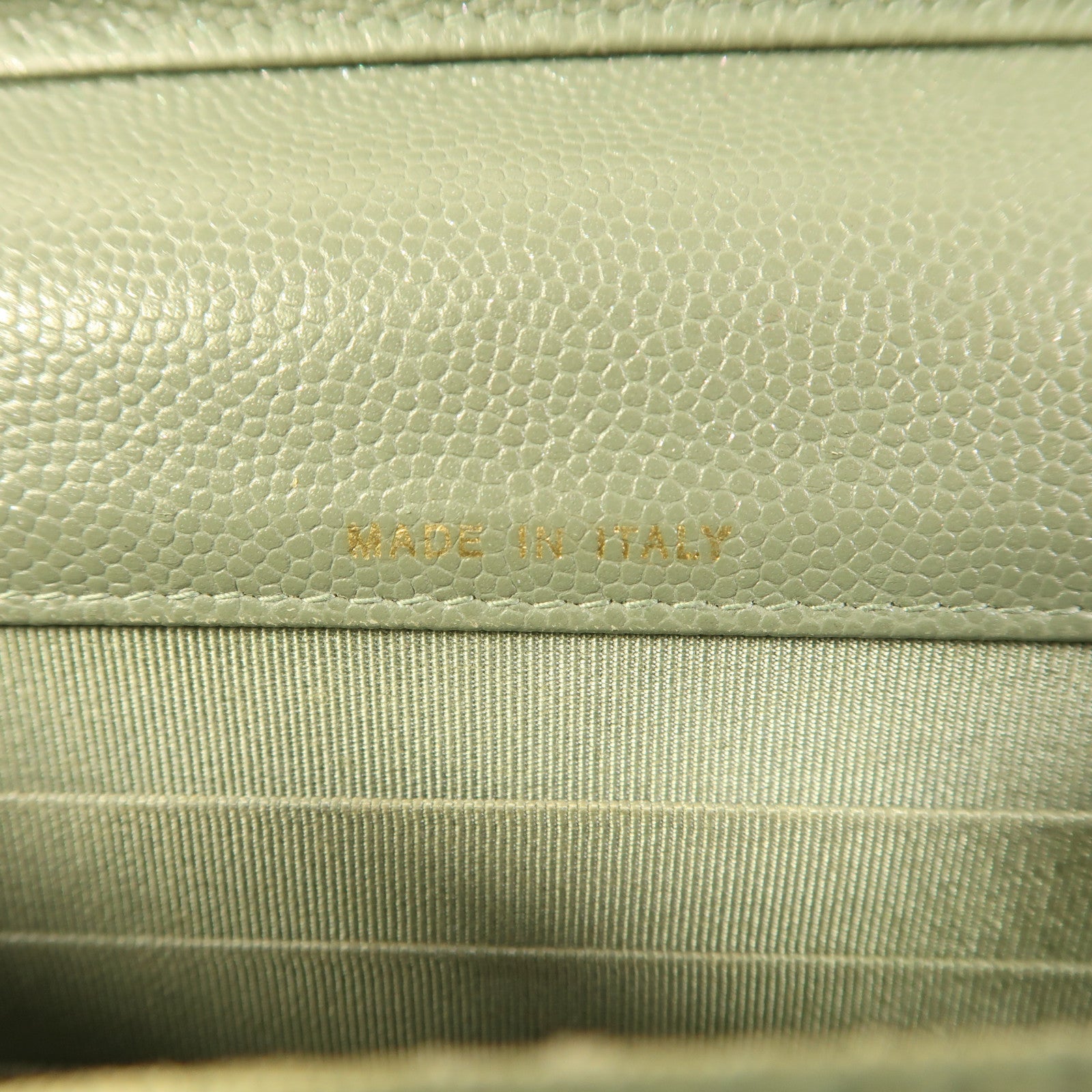 CHANEL 牛皮皮革Classic Square WOC金扣鏈帶肩背袋