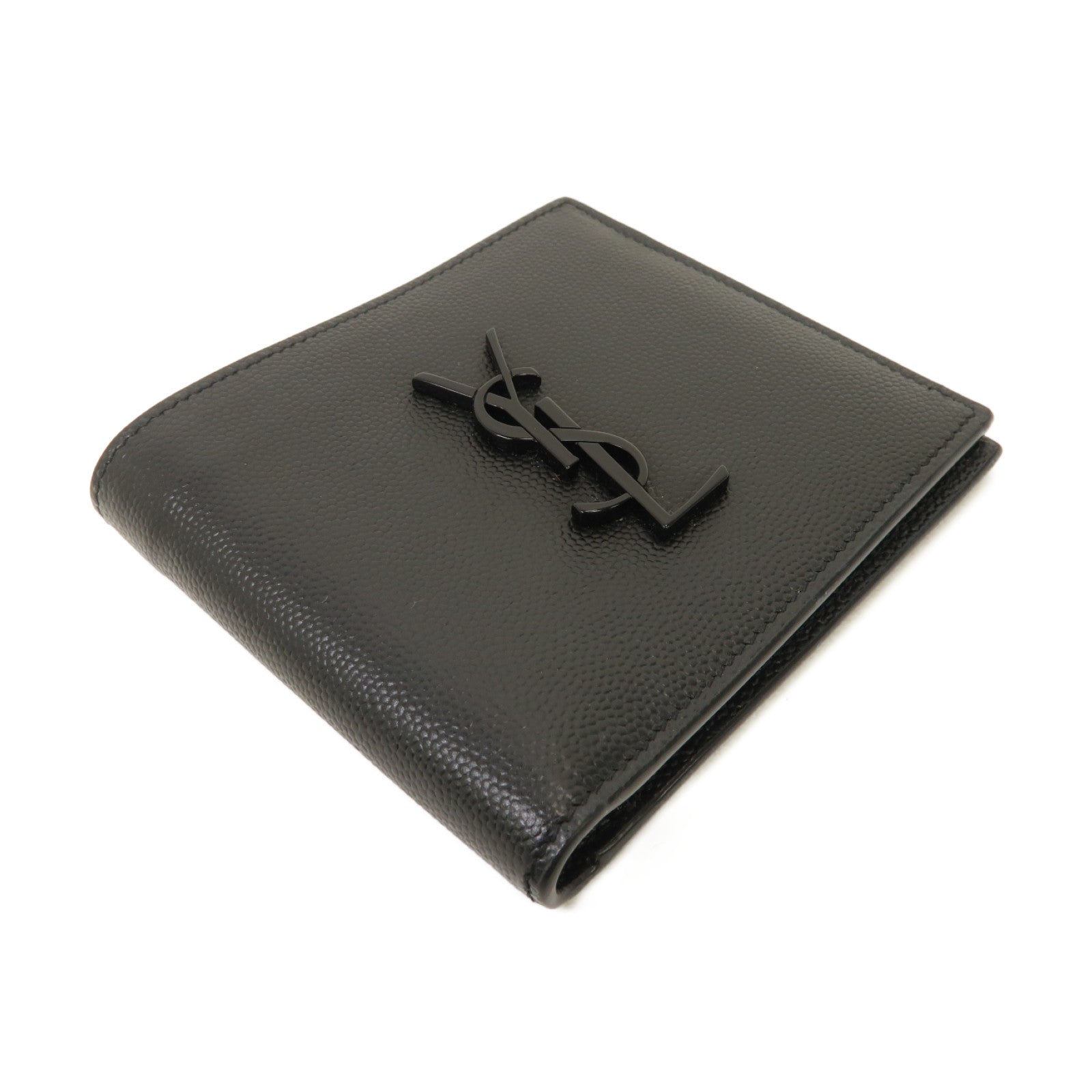 SAINT LAURENT 牛皮皮革Wallet錢包黑色
