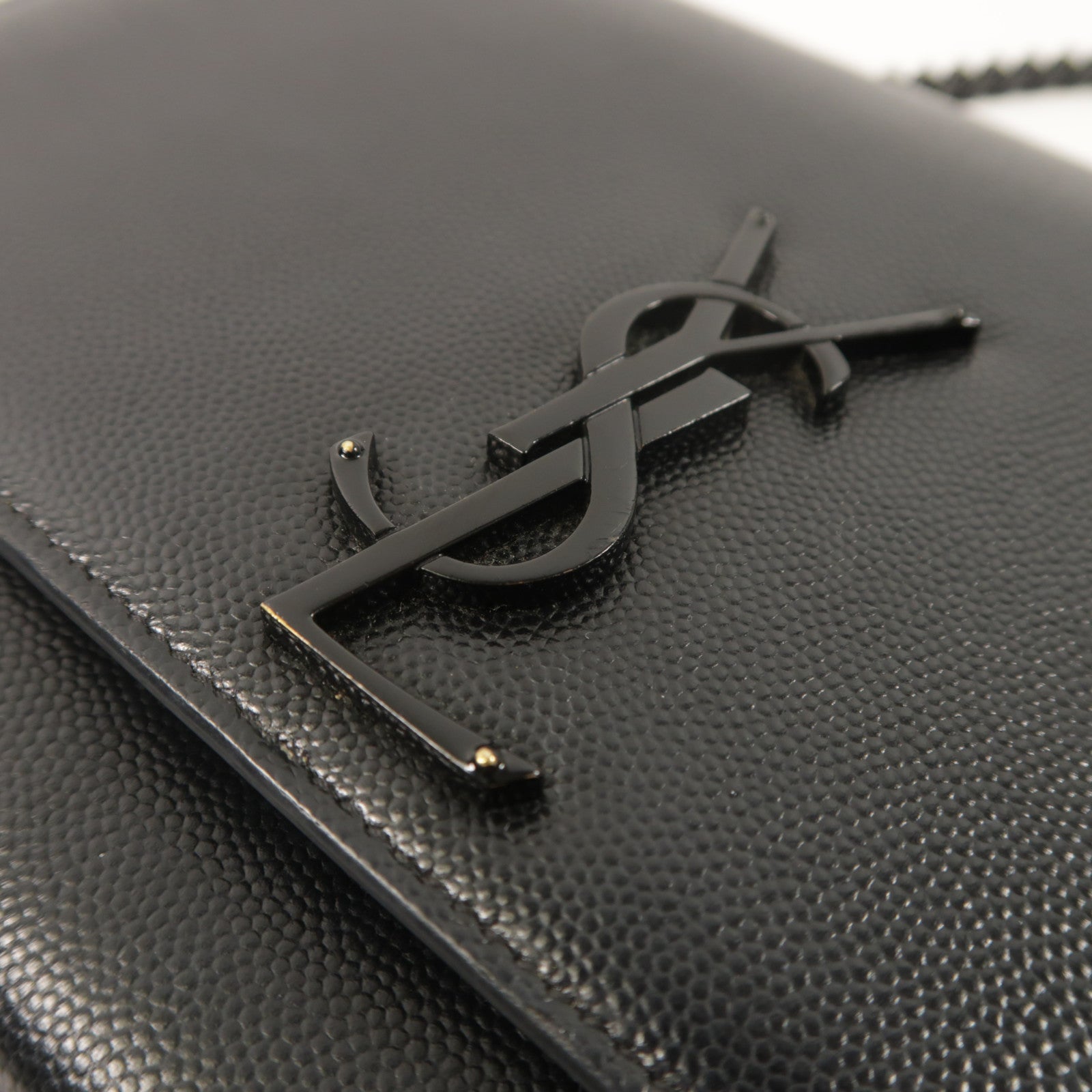 YVES SAINT LAURENT 牛皮皮革Kate Medium鏈帶肩背袋