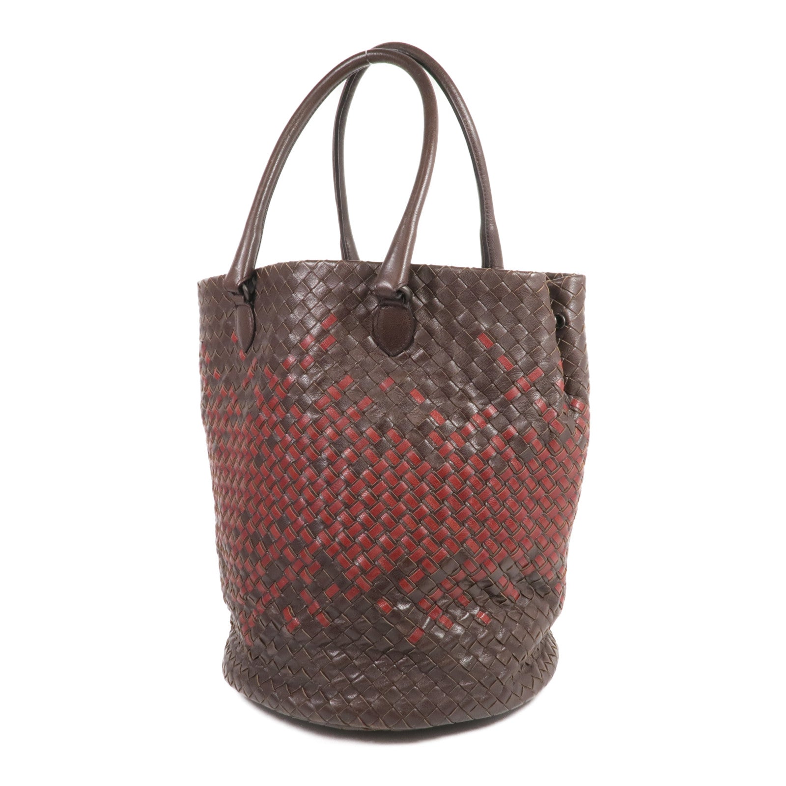 BOTTEGA VENETA 【激減優惠】織紋皮革Shoulder Tote肩背袋/手挽袋