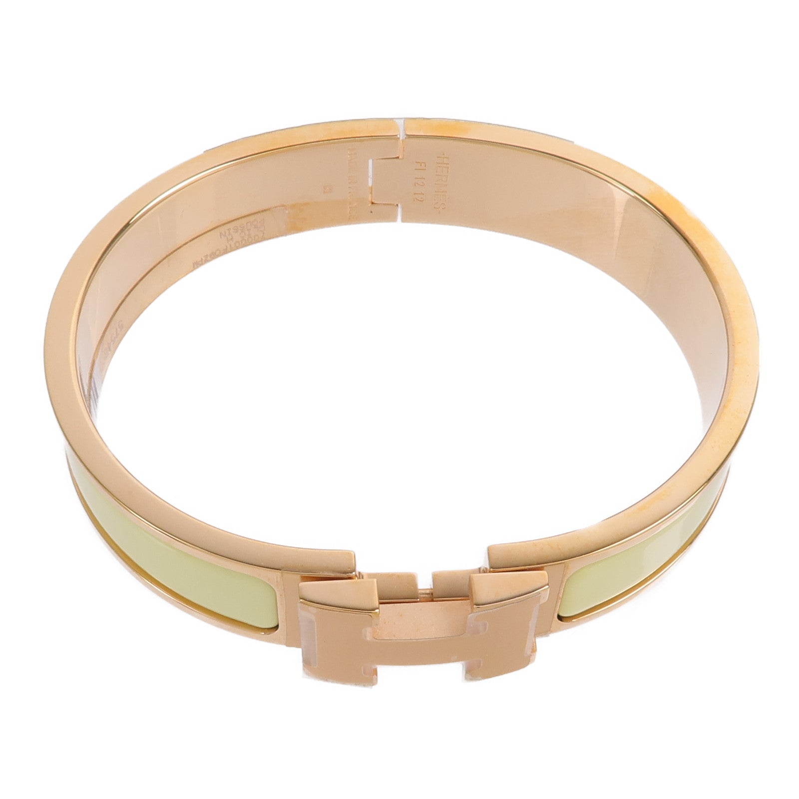 HERMES 金屬/琺瑯Clic H Bangle手鐲