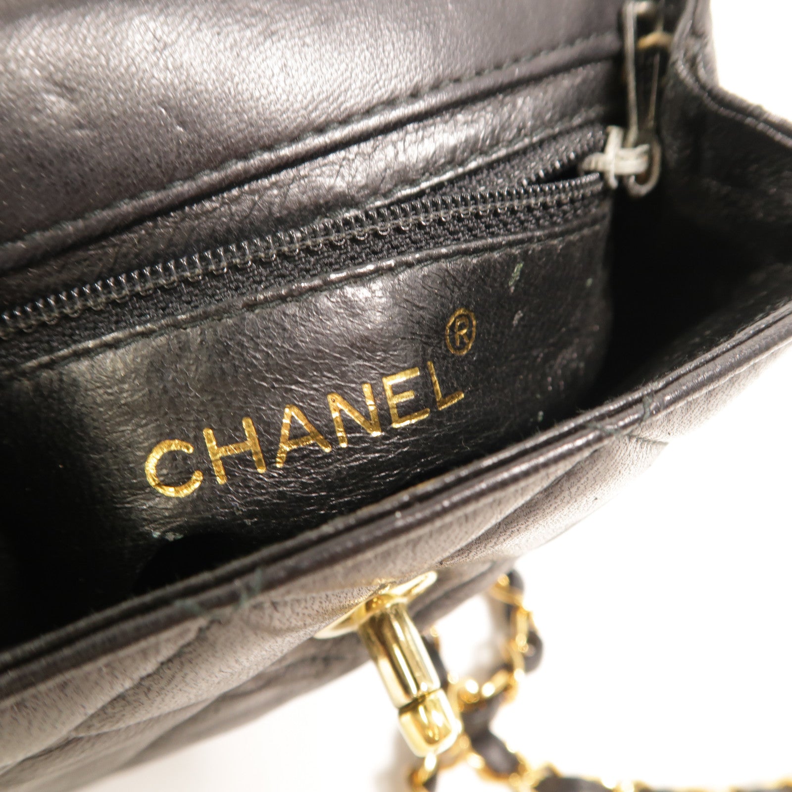 CHANEL 羊皮皮革Waist Bag鏈帶腰包