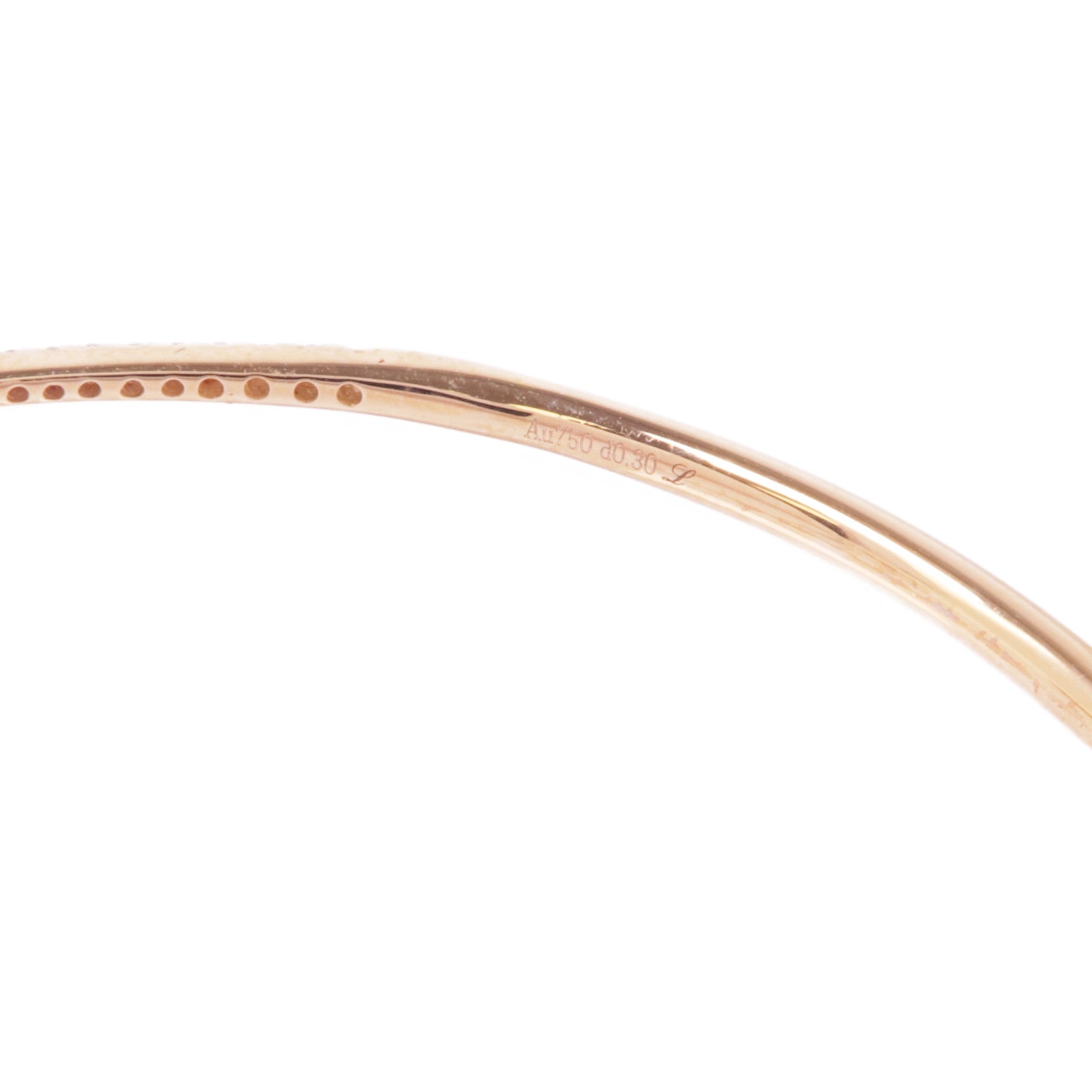 JEWELRY Diamond Bangle 18K Pink Gold