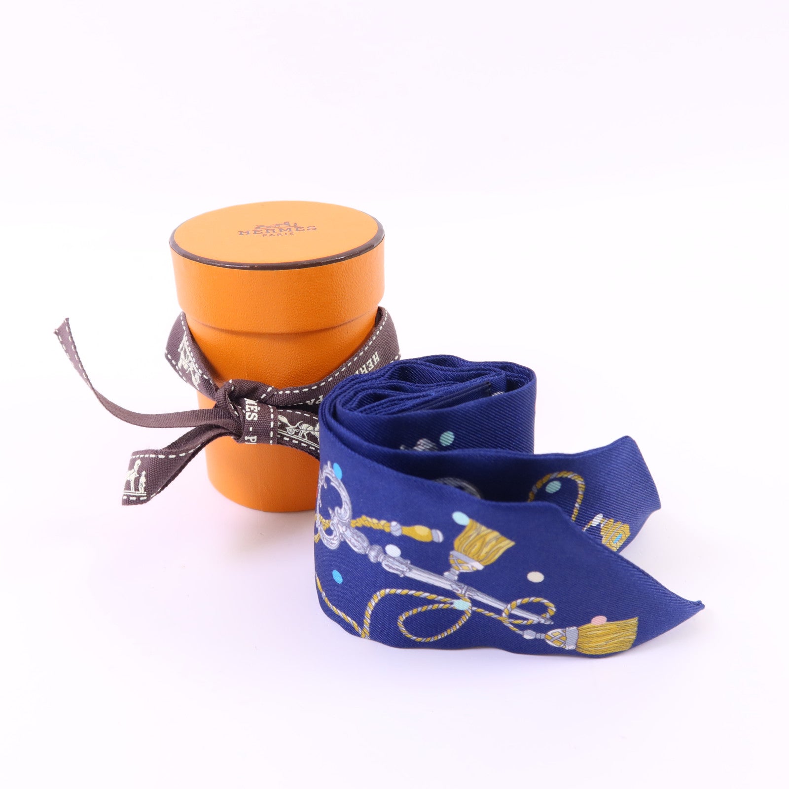 HERMES 絲質Twilly絲巾