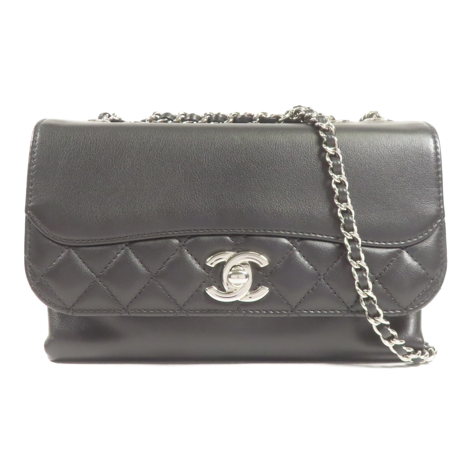 CHANEL 牛皮皮革Shoulder Bag鏈帶肩背袋