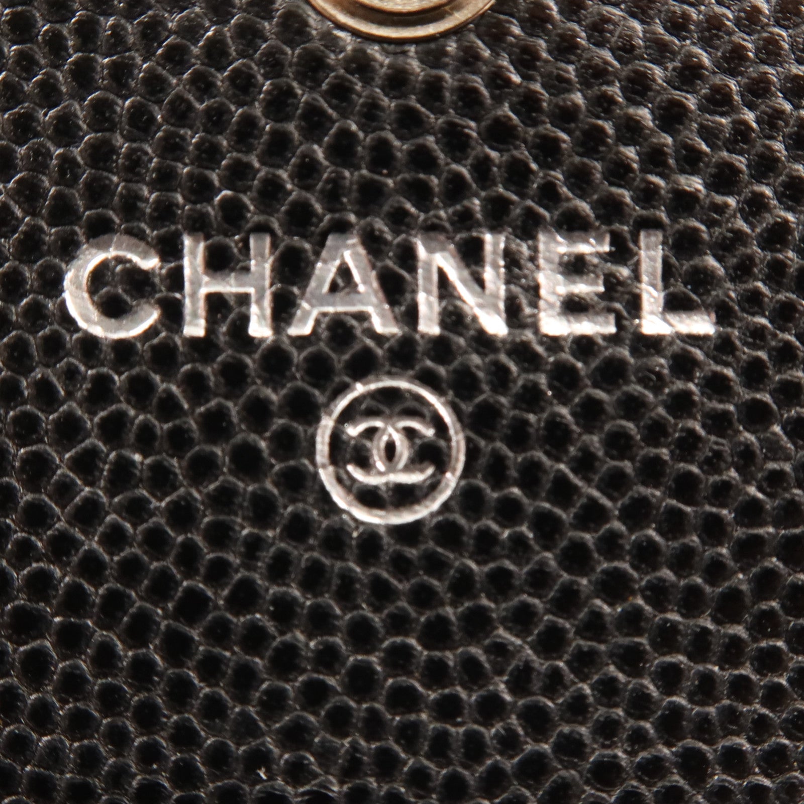 CHANEL 牛皮皮革Boy Wallet銀扣錢包