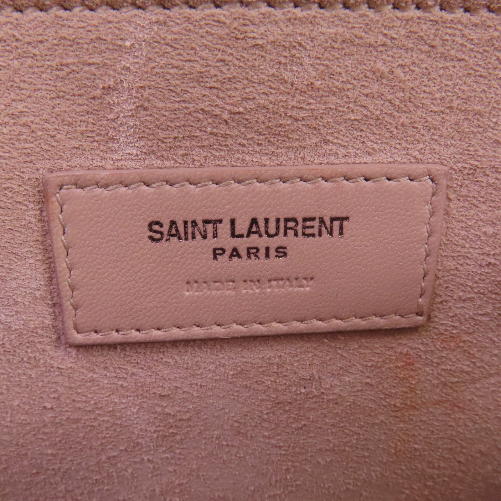 SAINT LAURENT 【激減優惠】牛皮皮革2Way Shoulder Bag銀扣手挽肩背兩用袋