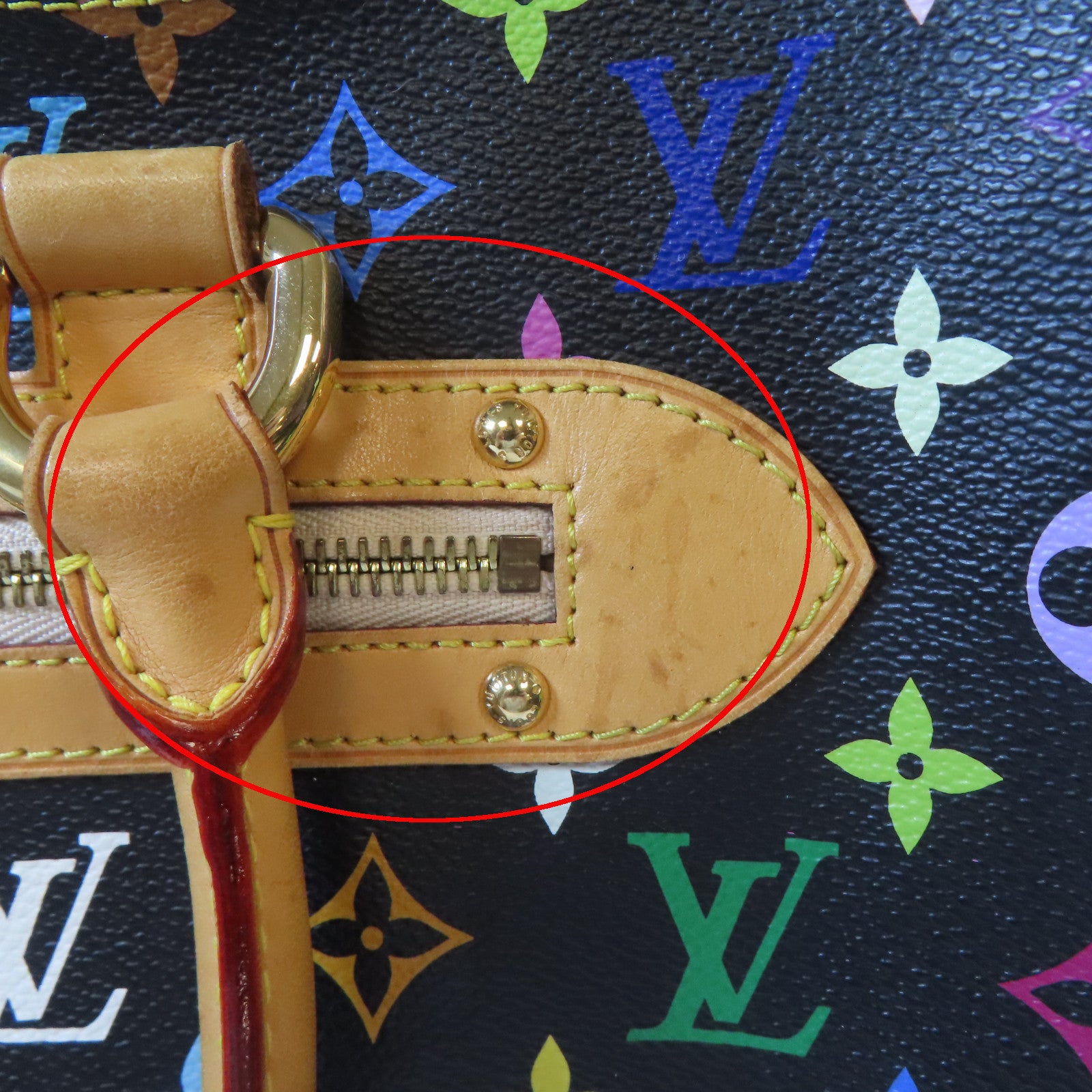 LOUIS VUITTON 【清倉大減價】Monogram Multicolore Rita金扣手挽袋黑色/彩色