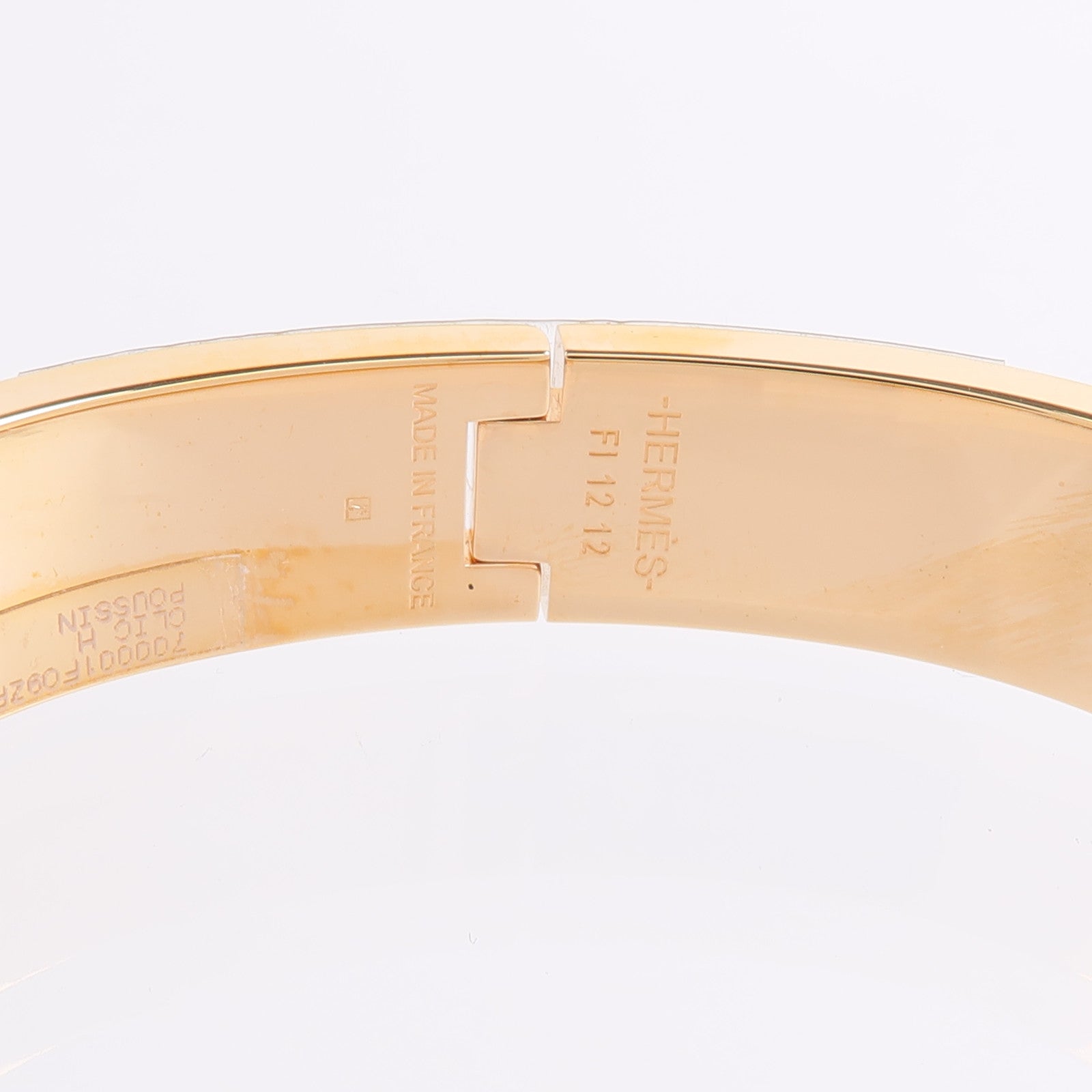 HERMES 金屬/琺瑯Clic H Bangle手鐲