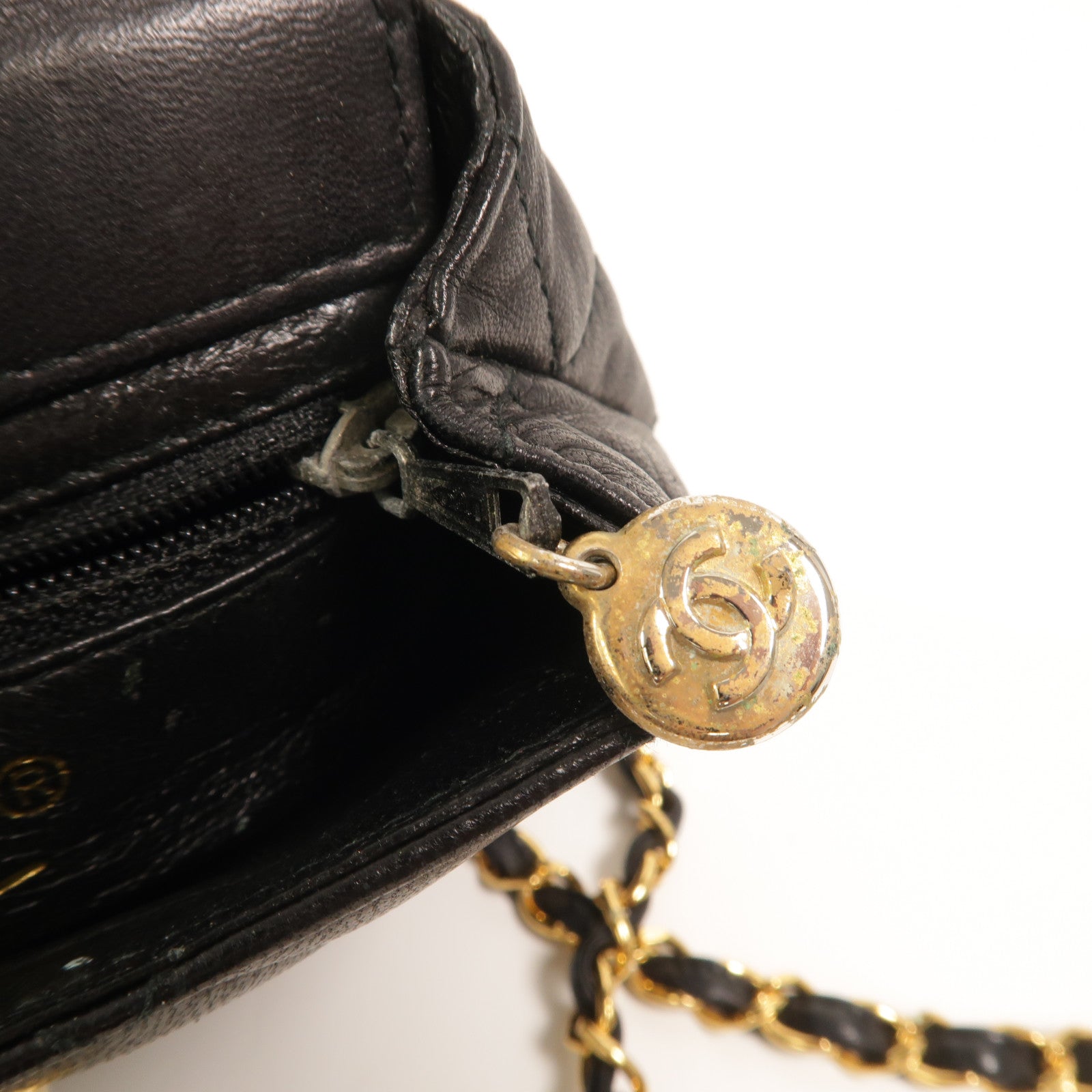 CHANEL 羊皮皮革Waist Bag鏈帶腰包