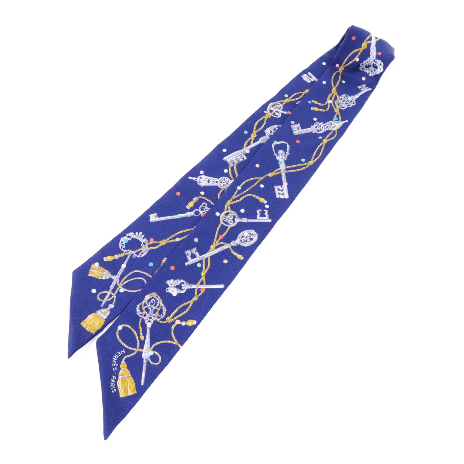 HERMES 絲質Twilly絲巾