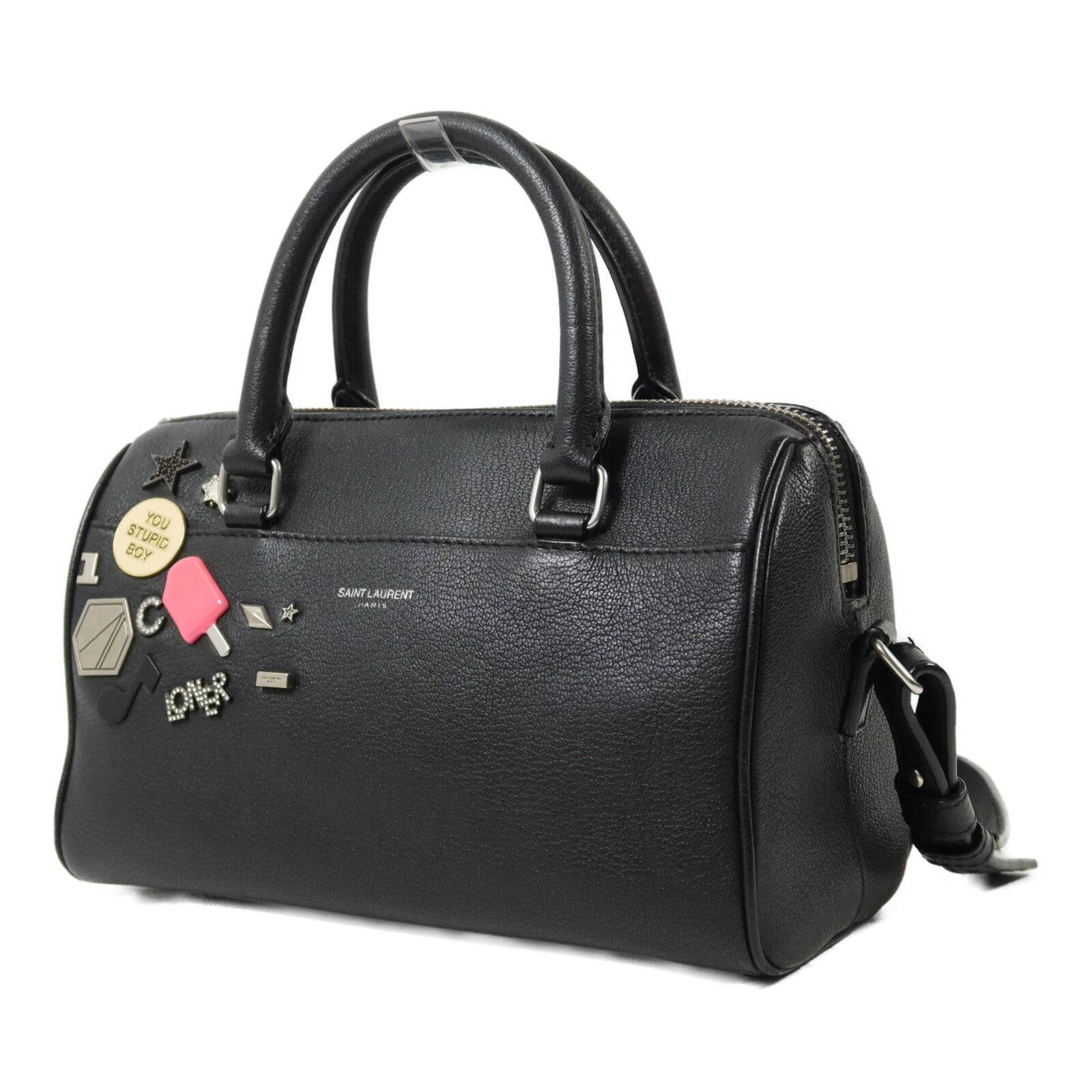 SAINT LAURENT 牛皮皮革Baby Duffle手挽肩背兩用袋
