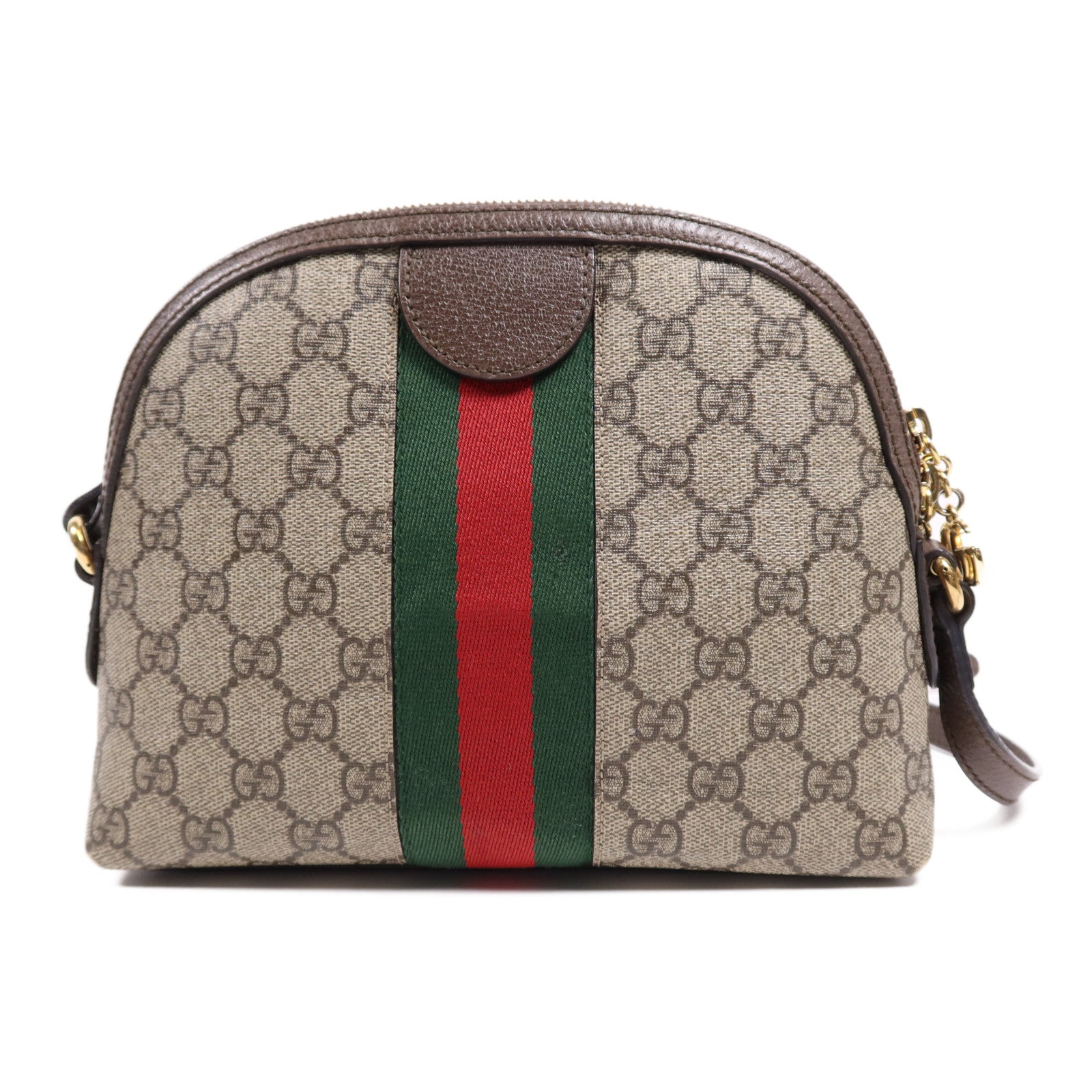 GUCCI 塗層帆布GG Ophidia金扣肩背袋