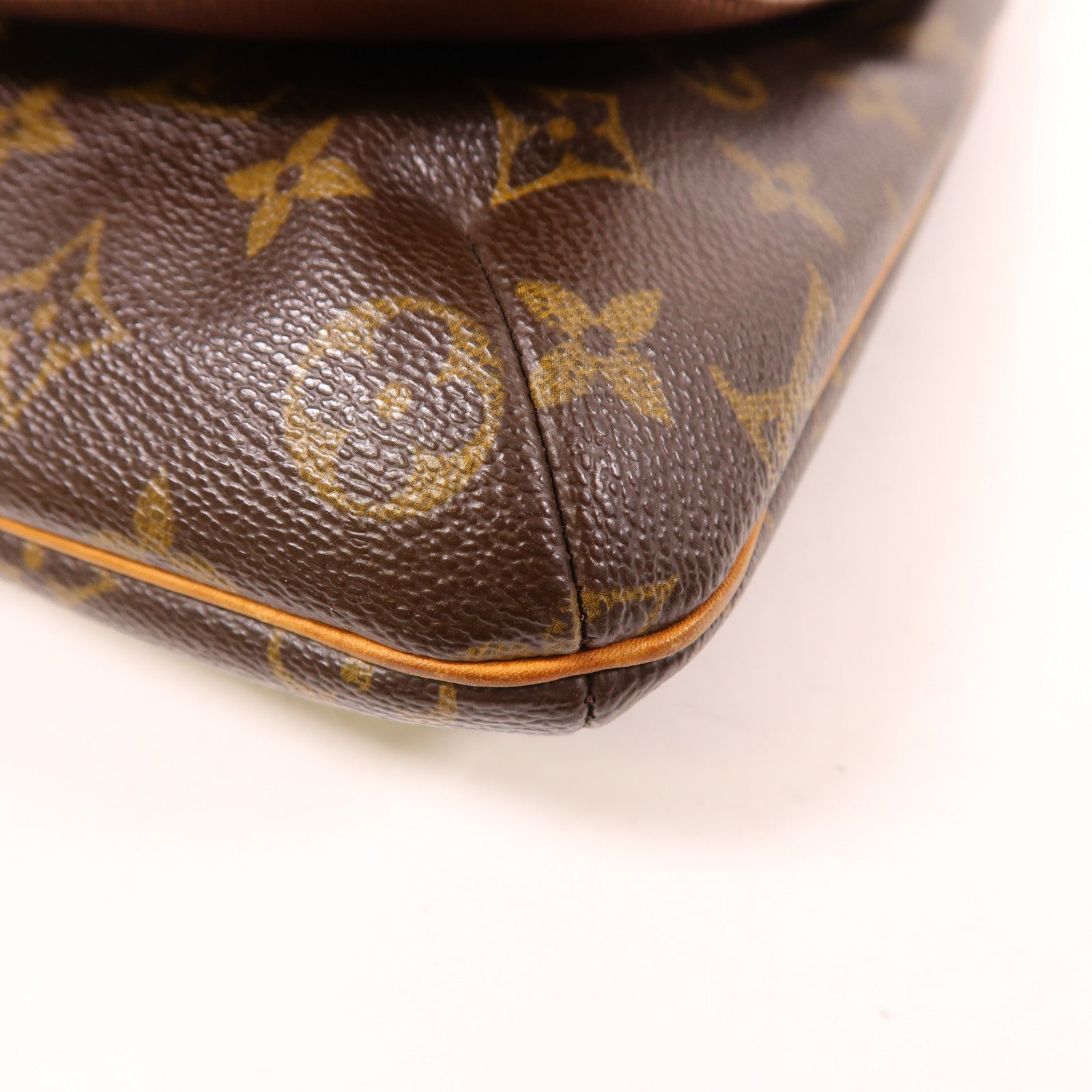 LOUIS VUITTON Monogram Musette Salsa金扣肩背袋棕色