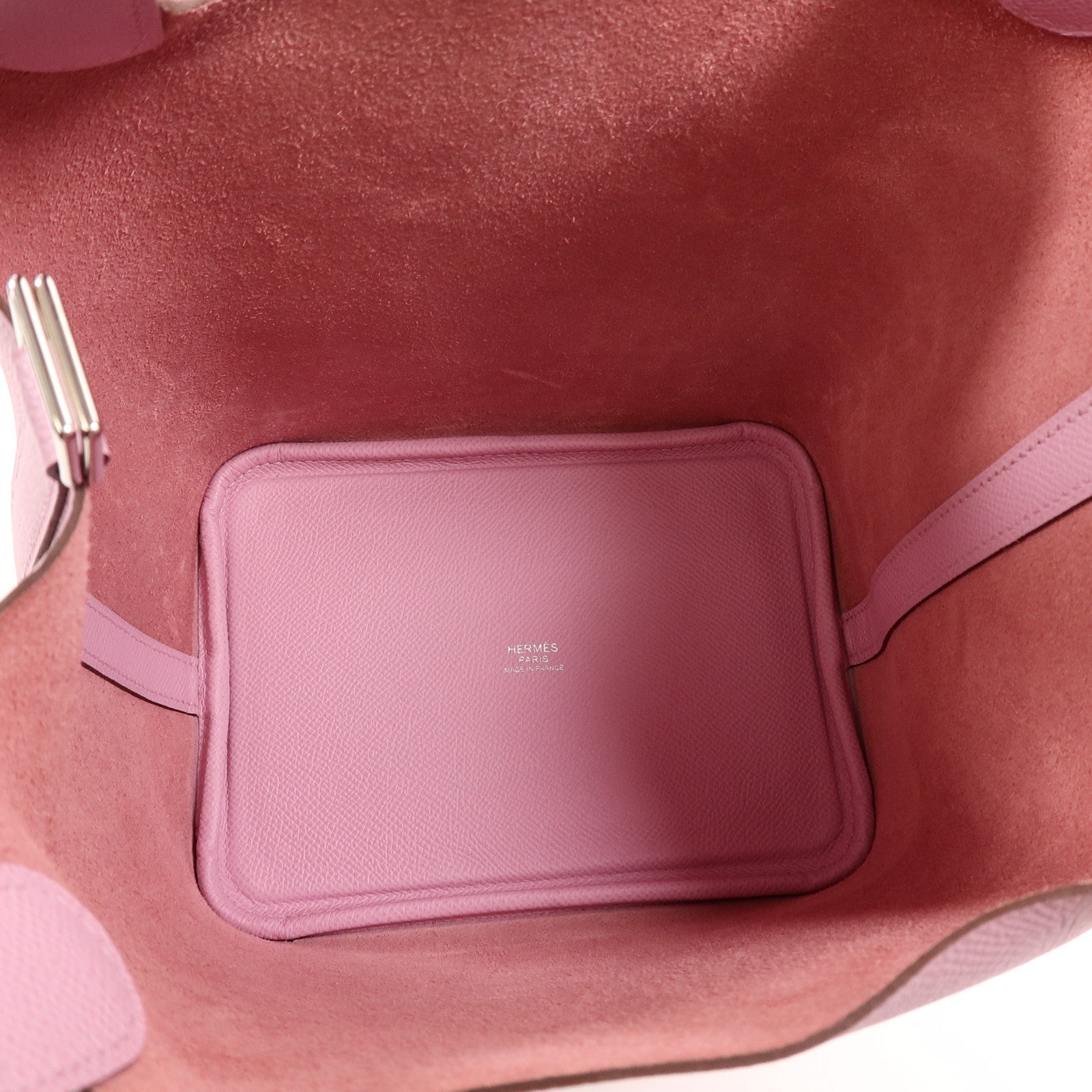 HERMES Epsom皮革Picotin PM手挽袋Mauve Sylvestre