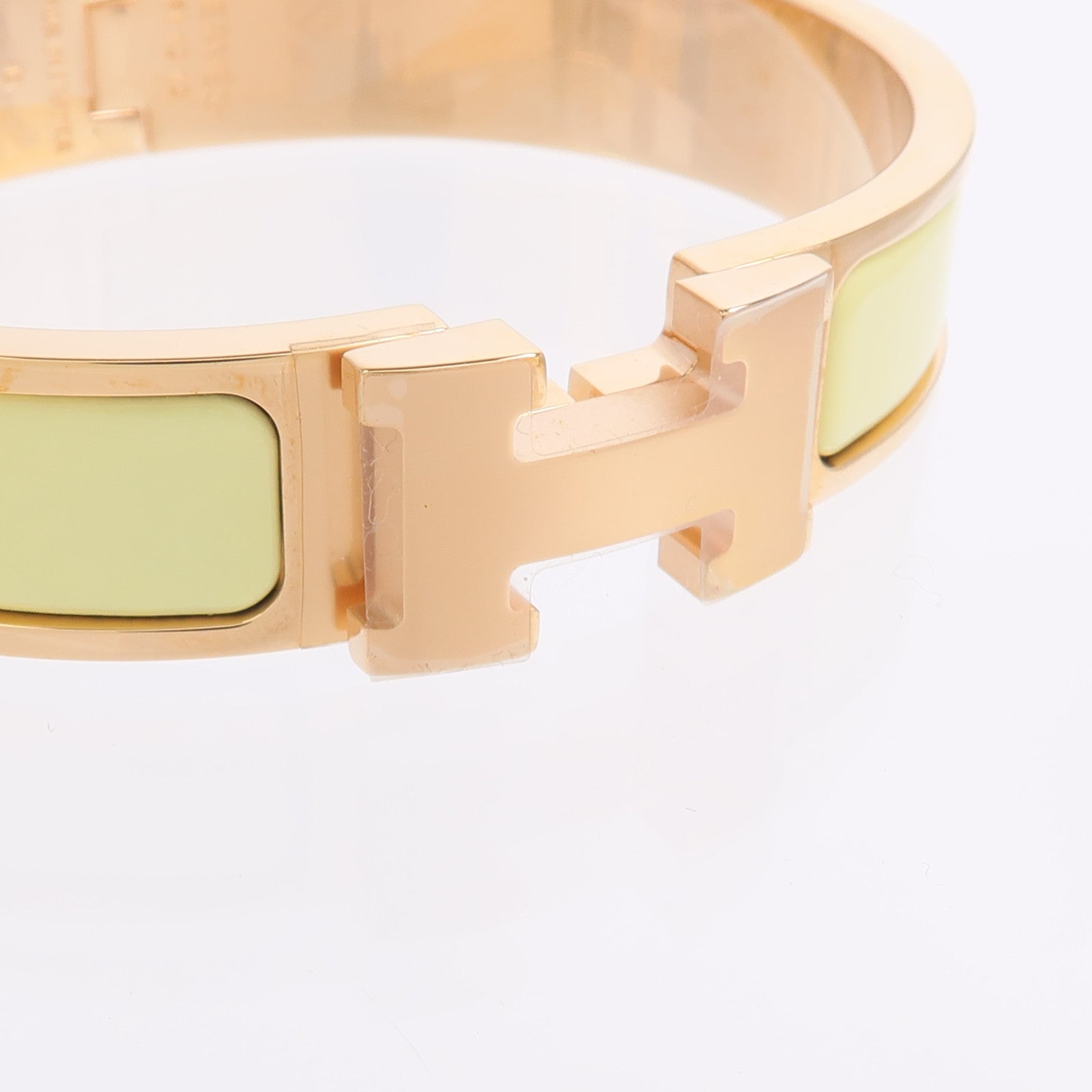 HERMES 金屬/琺瑯Clic H Bangle手鐲