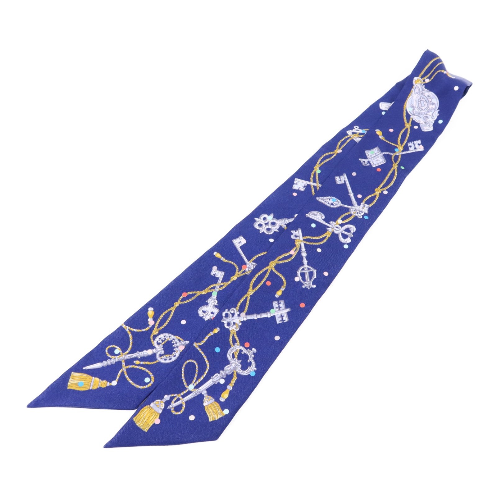 HERMES 絲質Twilly絲巾