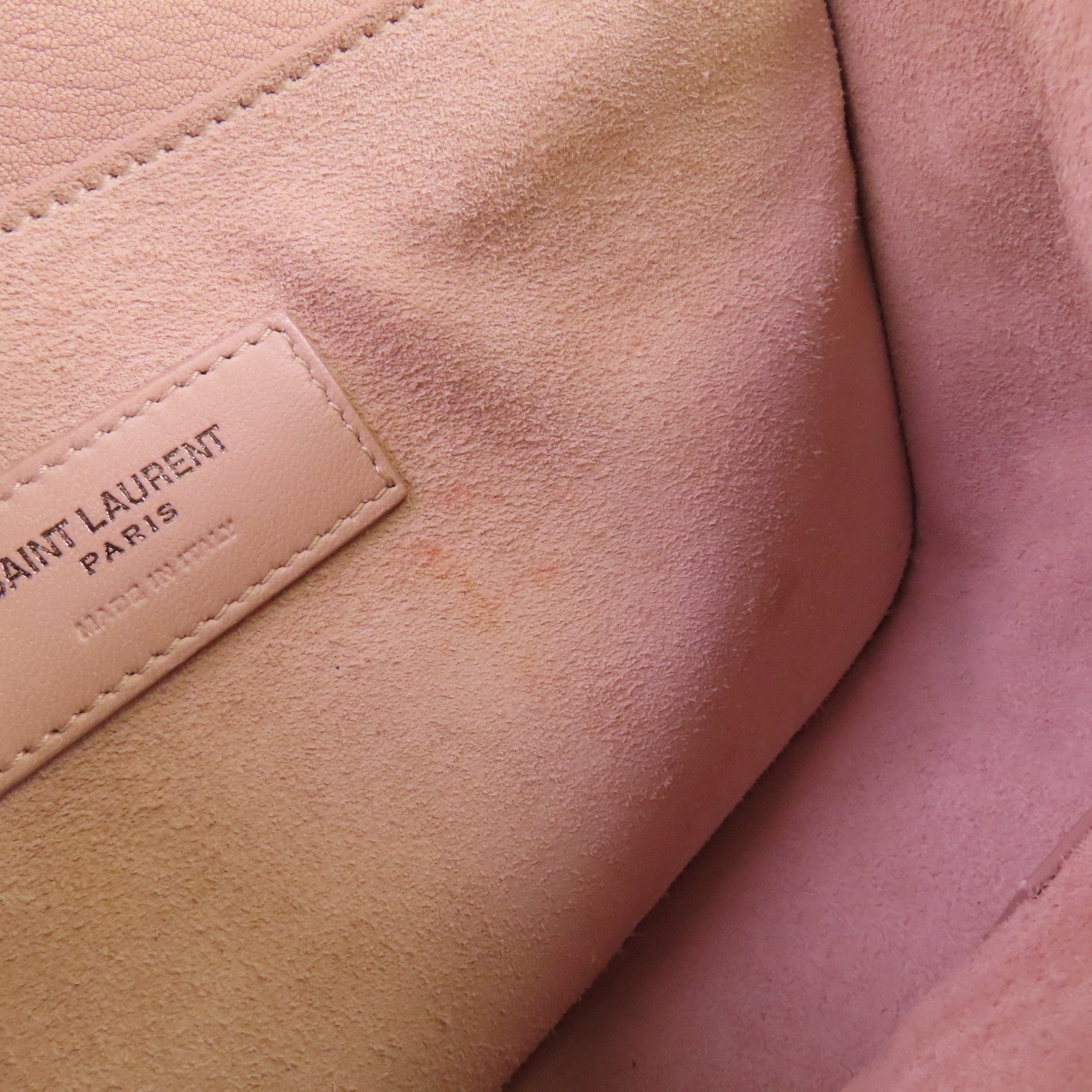 SAINT LAURENT 牛皮皮革2Way Shoulder Bag銀扣手挽肩背兩用袋