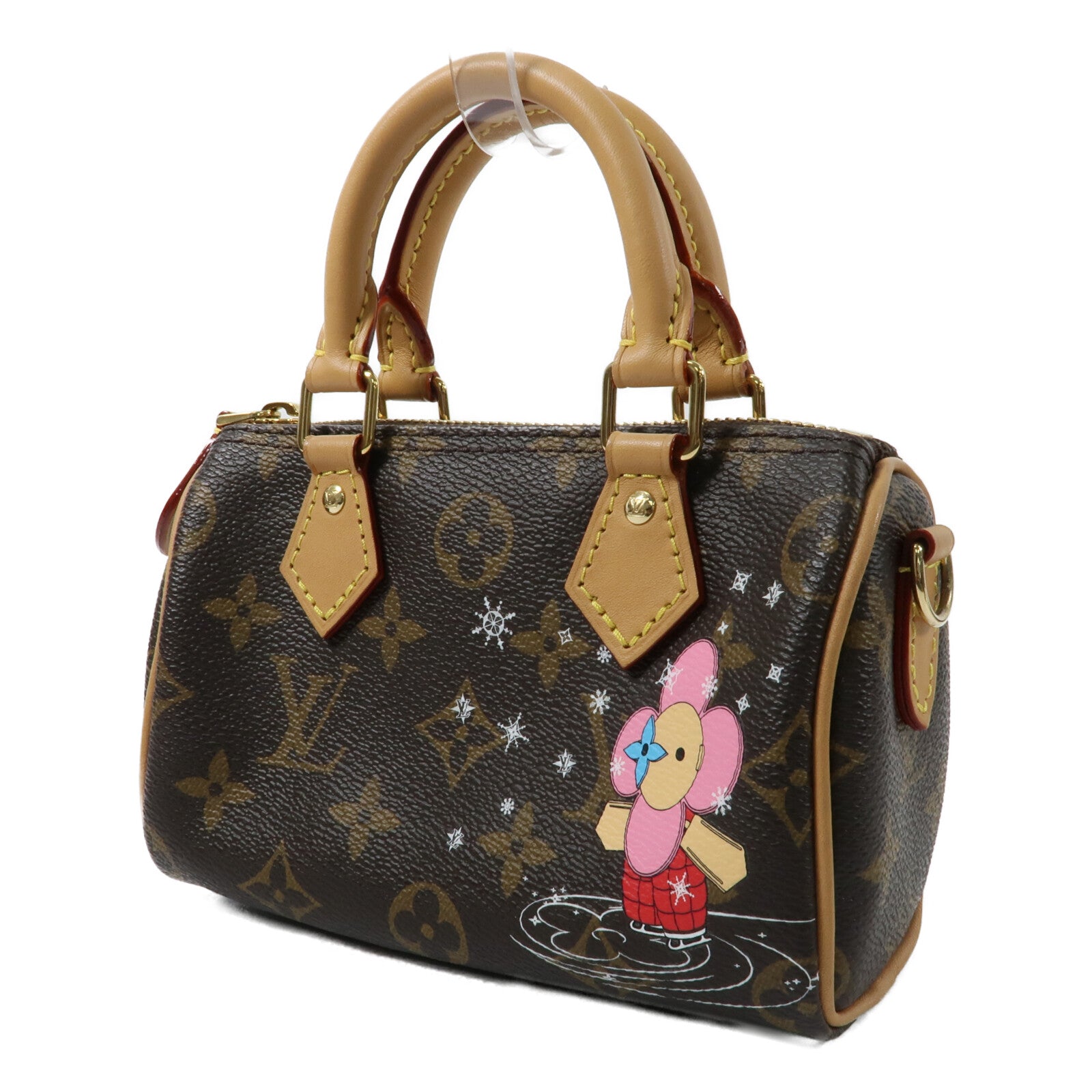 LOUIS VUITTON Monogram Nano Speedy手挽肩背兩用袋