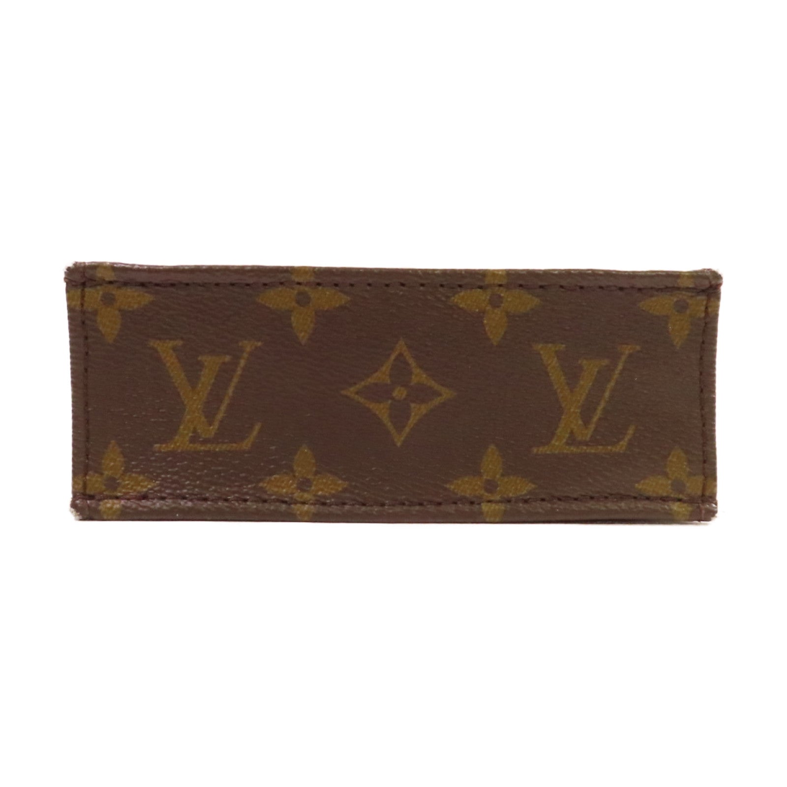 LOUIS VUITTON 【激減優惠】Monogram Petit Sac Plat 2Way Shoulder Bag金扣手挽肩背兩用袋啡色