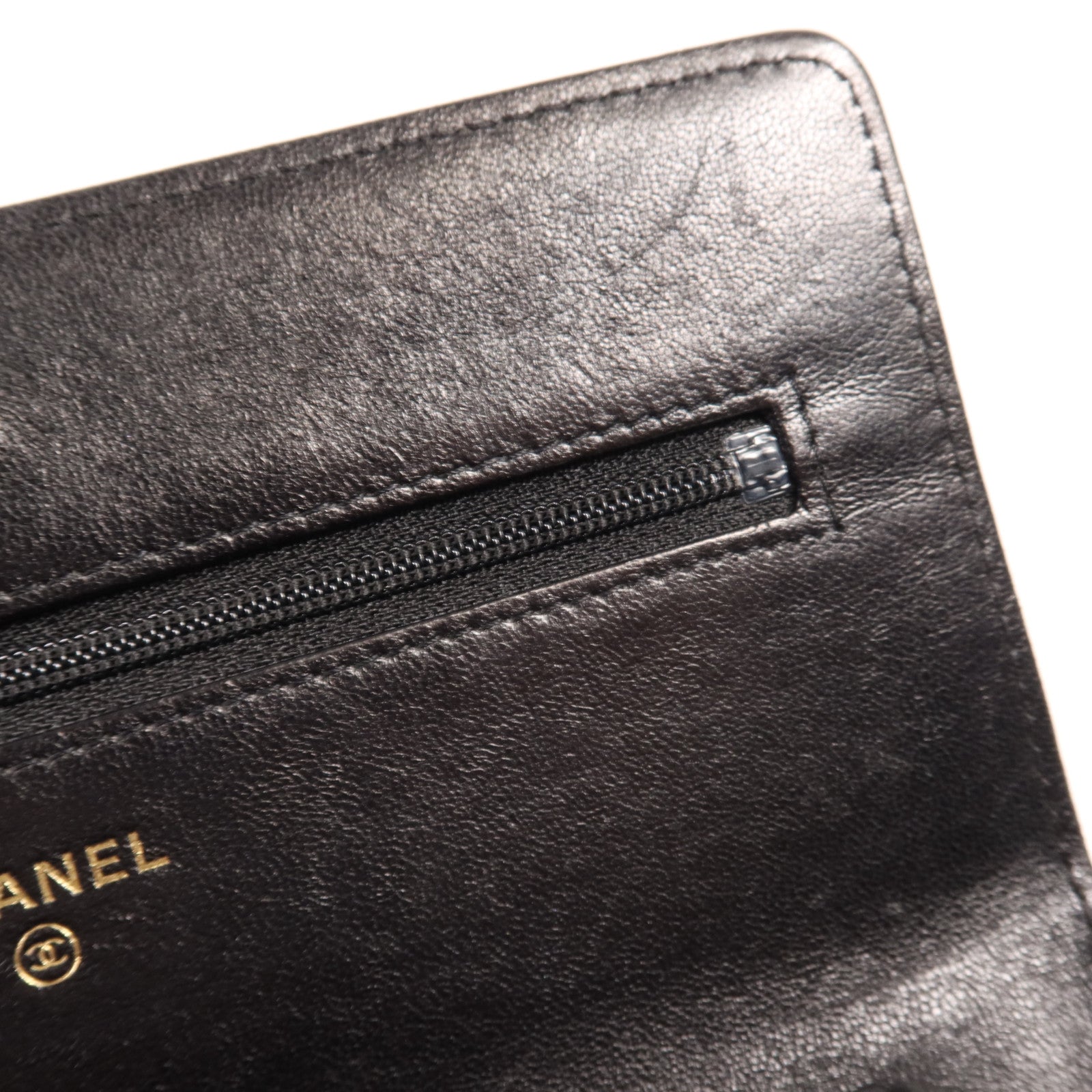 CHANEL 牛皮皮革WOC Wallet On Chain金扣鏈帶肩背袋