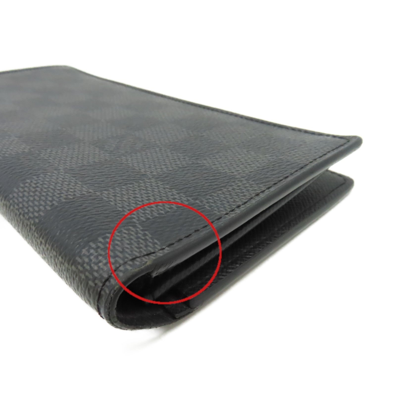 LOUIS VUITTON Damier Graphite Brazza Wallet長錢包黑色/碳灰色
