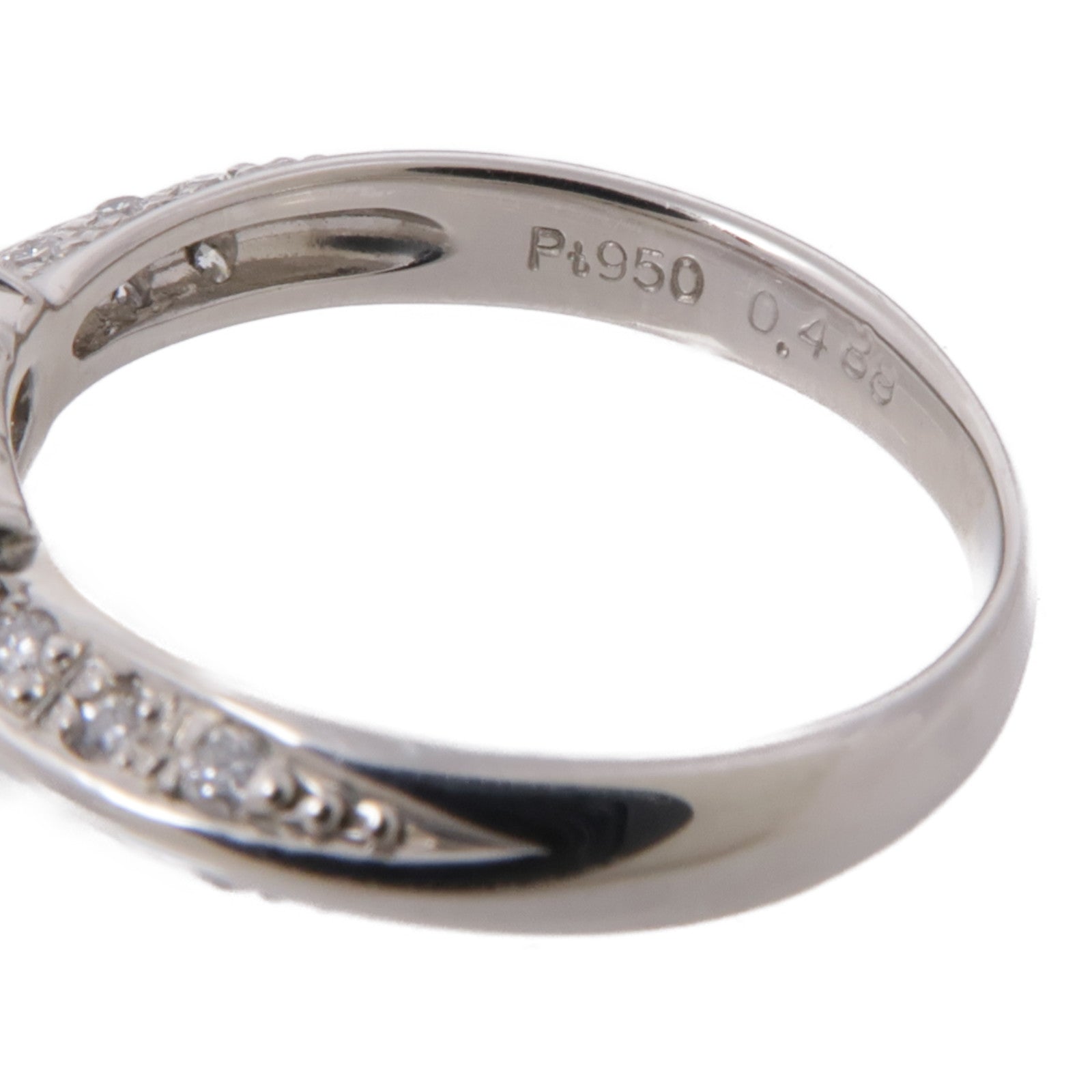 JEWELRY PT950鉑金Diamond Ring鑽石戒指US#4.5