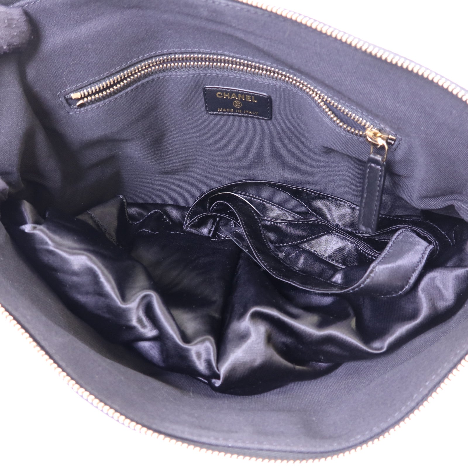 CHANEL 緞布Grosgrain Tote Bag金扣手挽袋