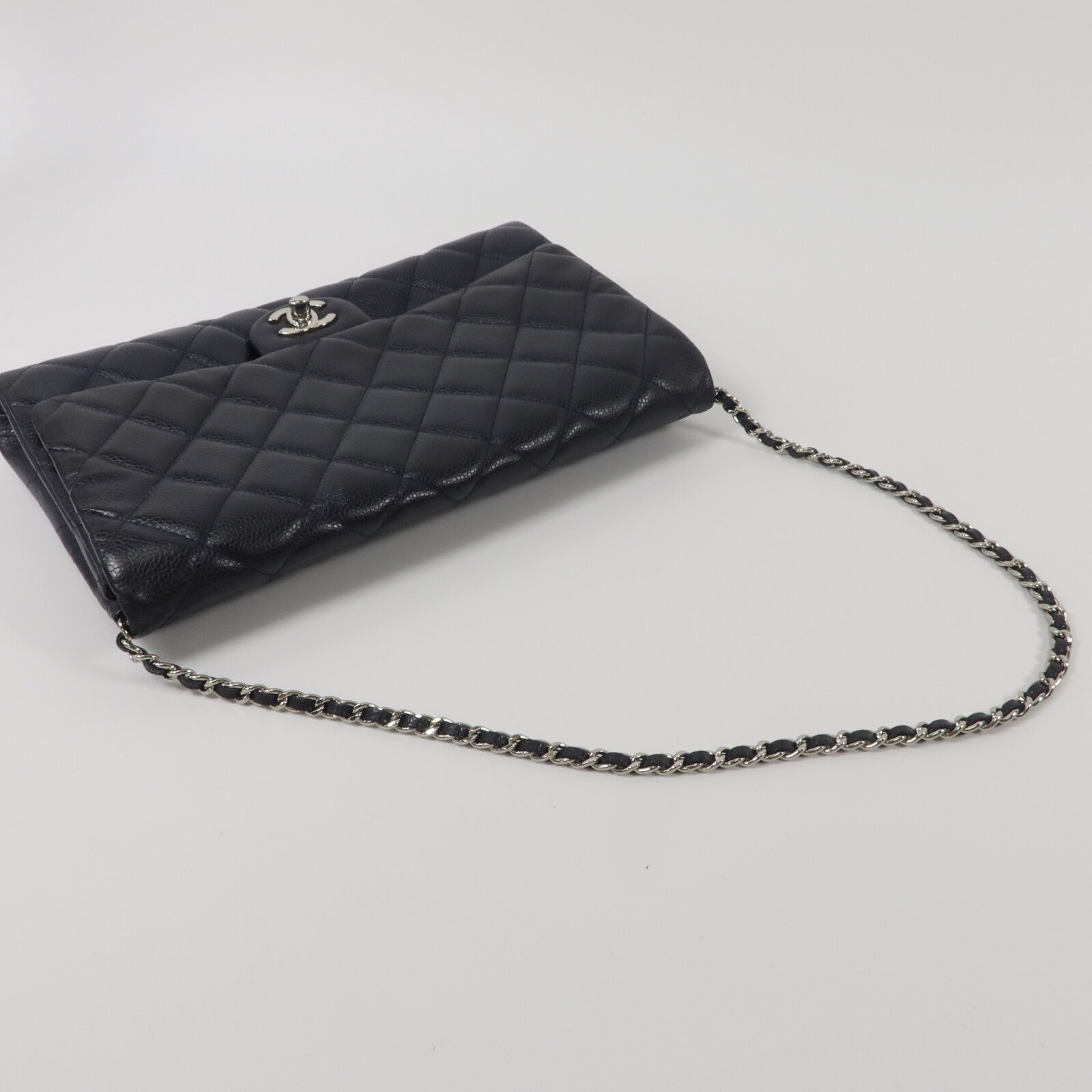 CHANEL 牛皮皮革Chain Shoulder鏈帶肩背袋
