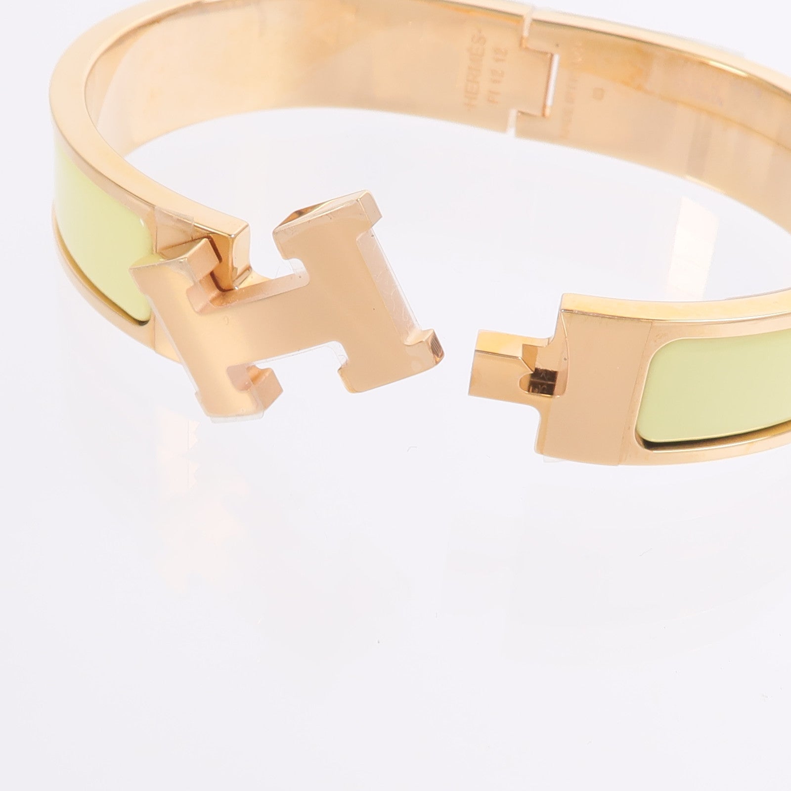 HERMES 金屬/琺瑯Clic H Bangle手鐲