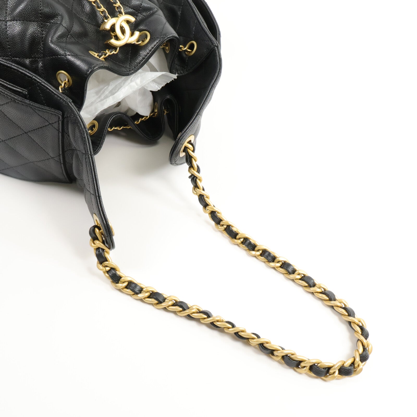 CHANEL 牛皮皮革Chanel 25 Small鏈帶手挽袋