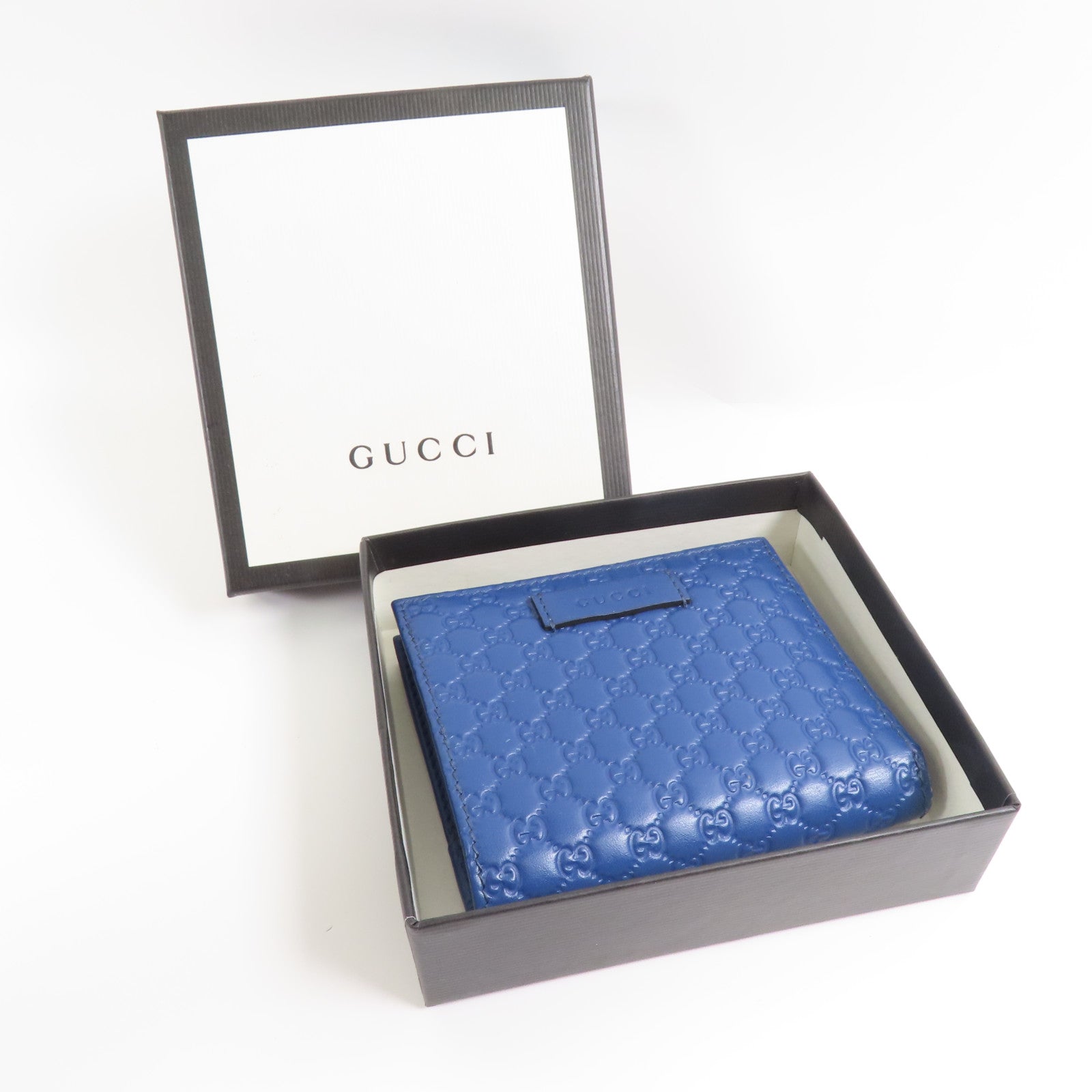 GUCCI 牛皮皮革Embossed Zipped Wallet金扣錢包