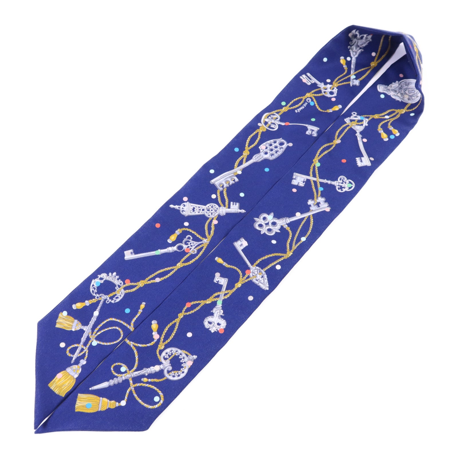 HERMES 絲質Twilly絲巾