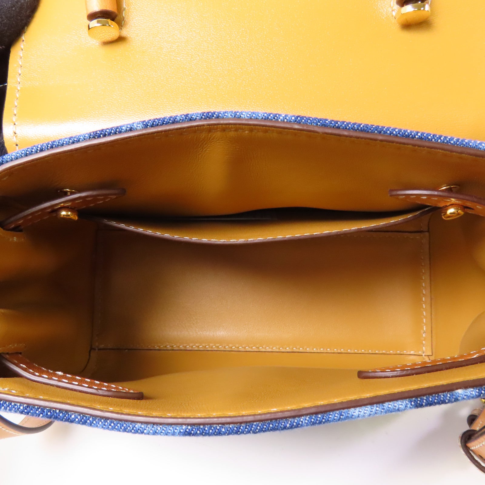VERSACE 牛仔布Shoulder Bag金扣手挽肩背兩用袋