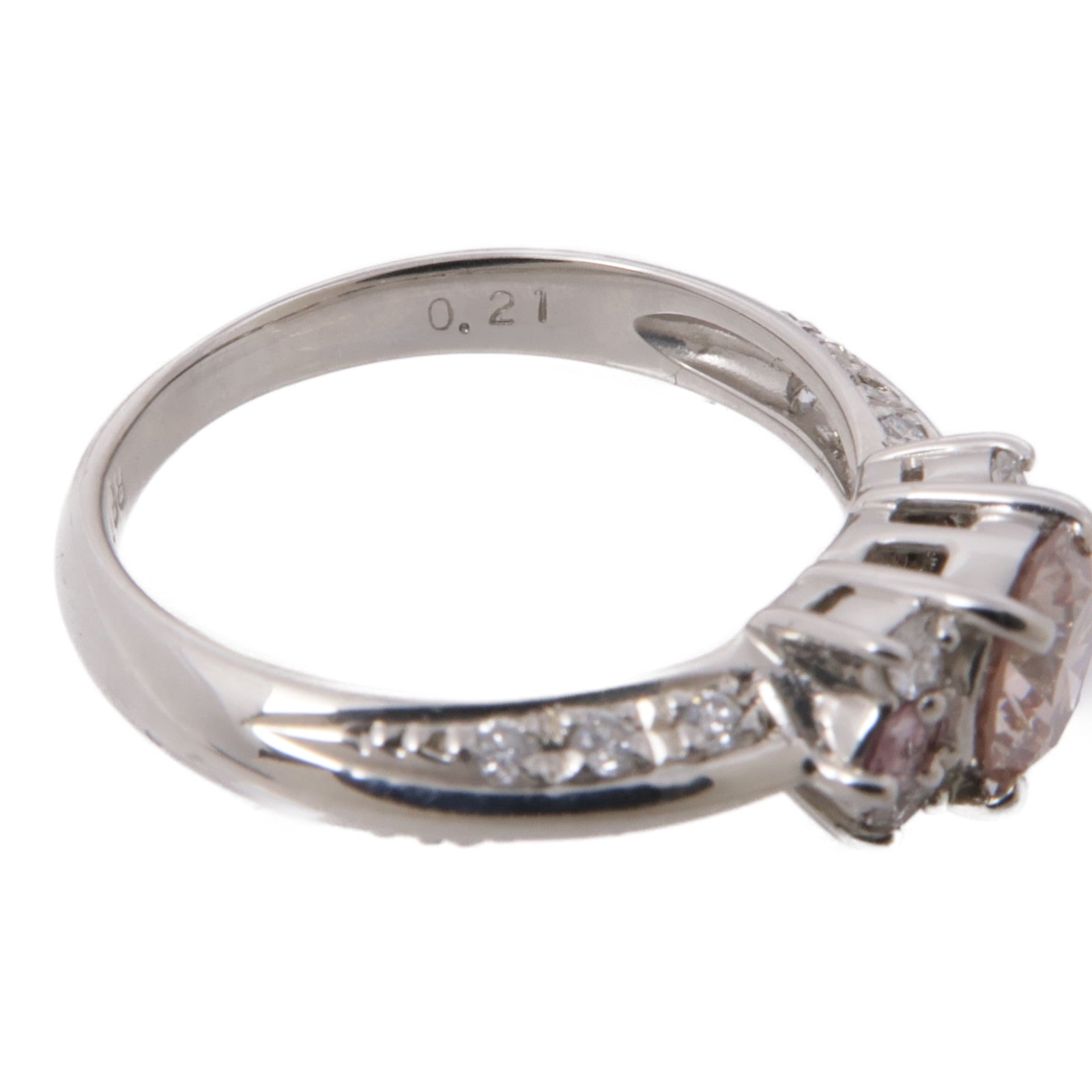 JEWELRY PT950鉑金Diamond Ring鑽石戒指US#4.5