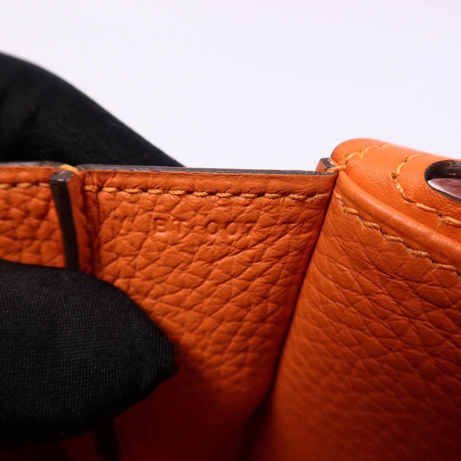 HERMES Clemence皮革Halzan 25手挽肩背兩用袋Feu
