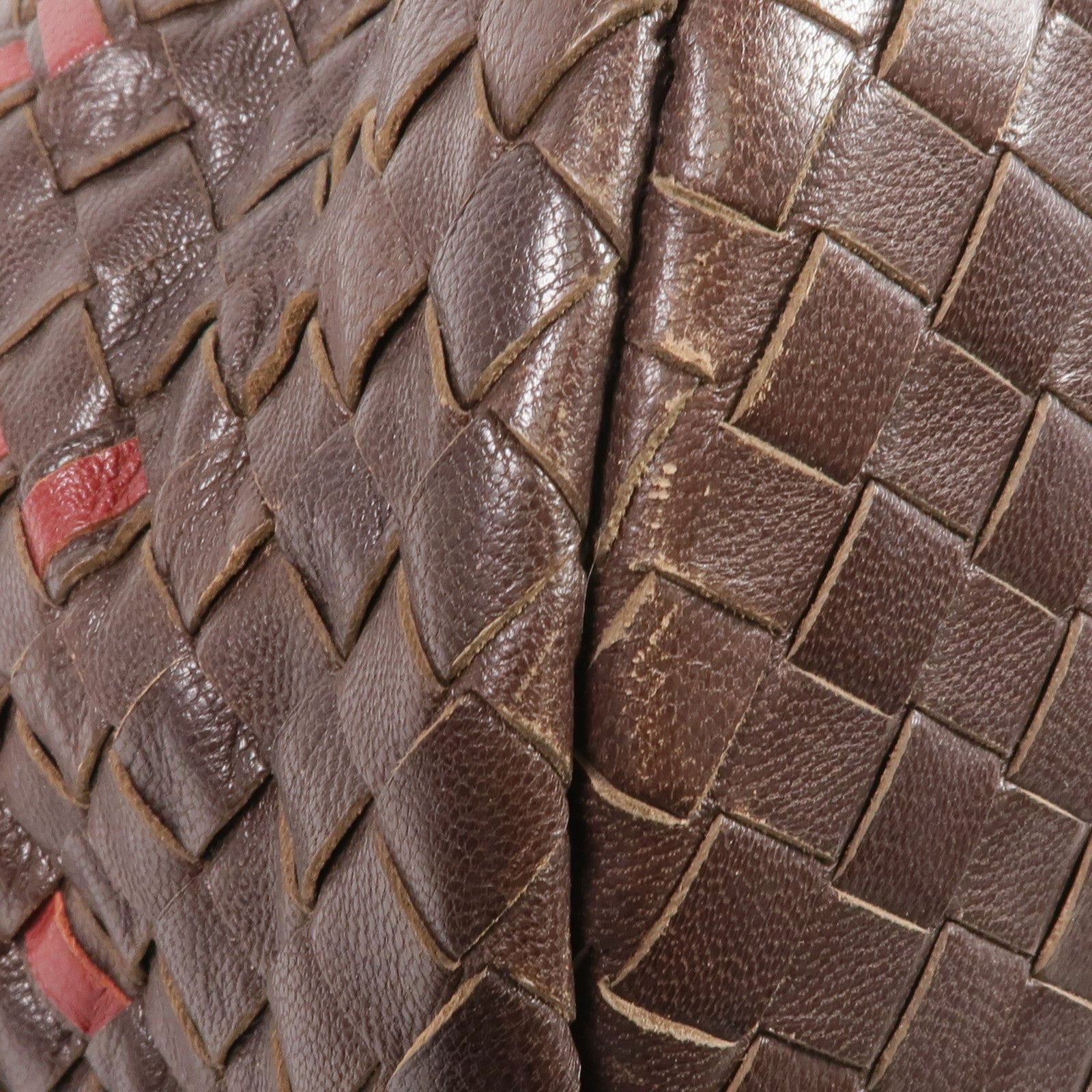 BOTTEGA VENETA 【激減優惠】織紋皮革Shoulder Tote肩背袋/手挽袋