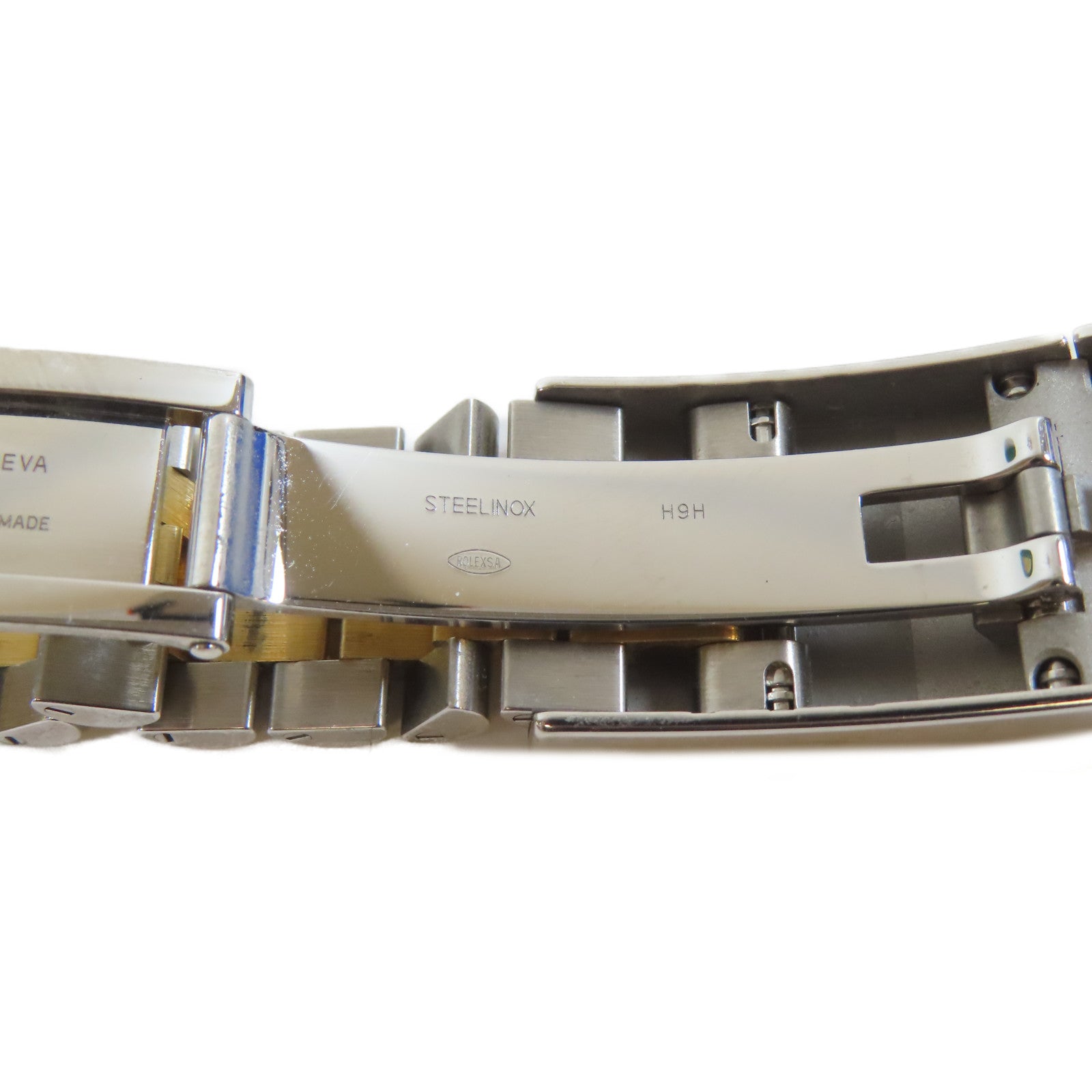 ROLEX Datejust18K黃金/不鏽鋼手錶自動機芯銀色#18cm