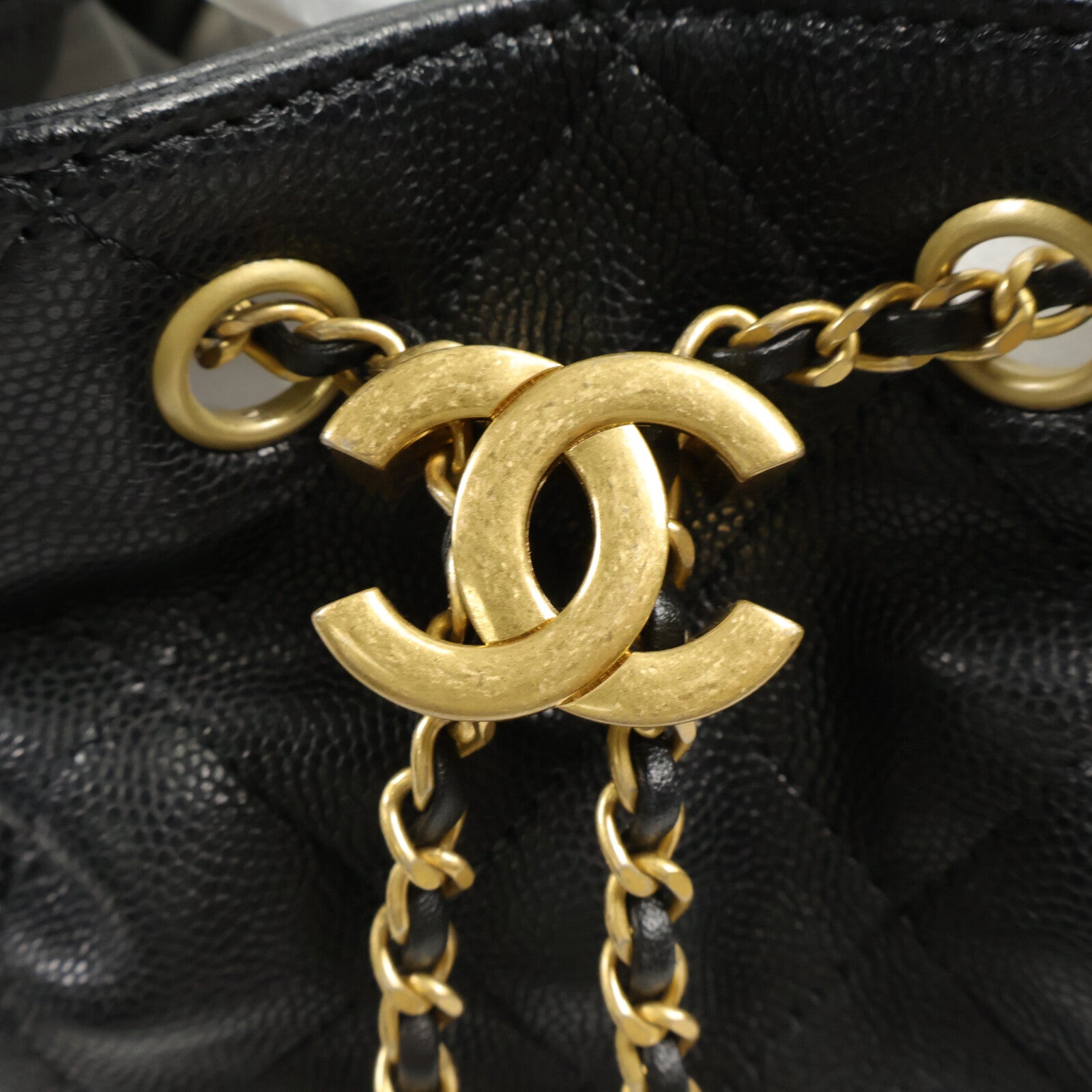 CHANEL 牛皮皮革Chanel 25 Small鏈帶手挽袋