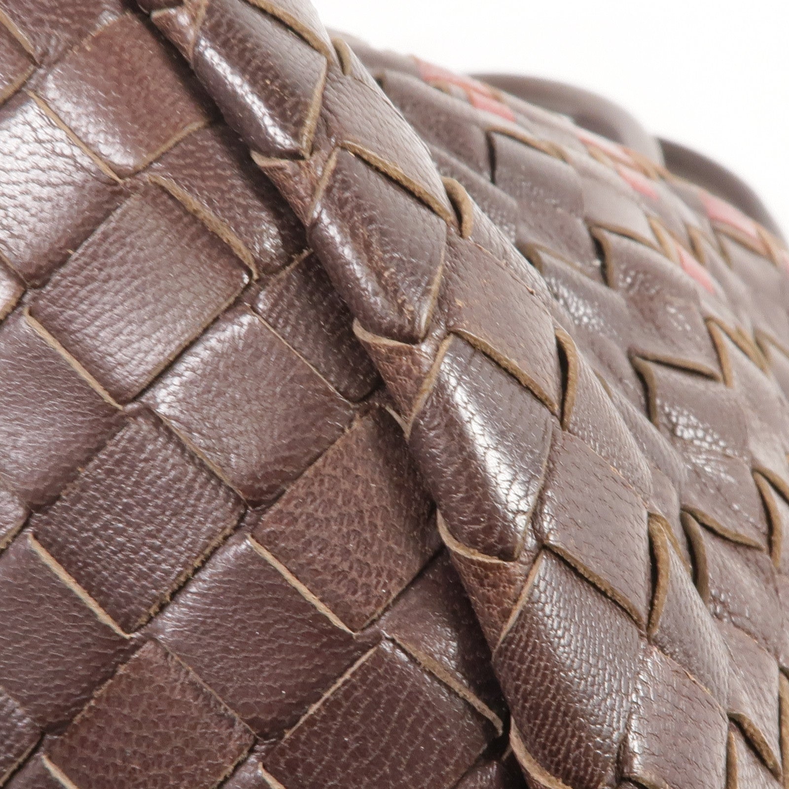 BOTTEGA VENETA 【激減優惠】織紋皮革Shoulder Tote肩背袋/手挽袋