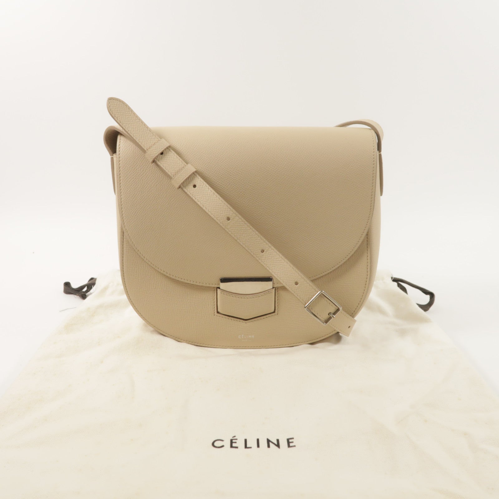 CELINE 牛皮皮革Trotteur肩背袋