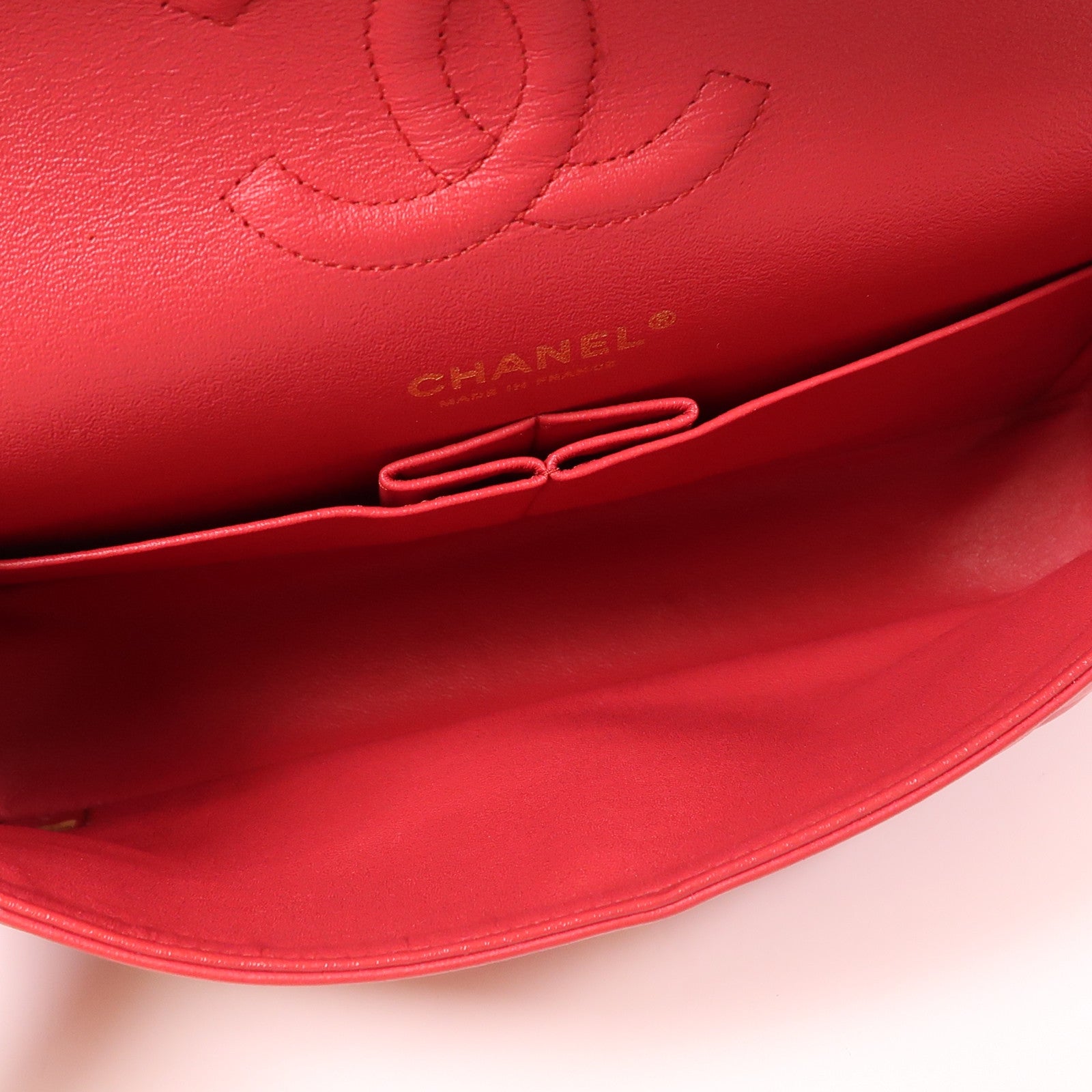 CHANEL 羊皮皮革Classic 25金扣鏈帶肩背袋