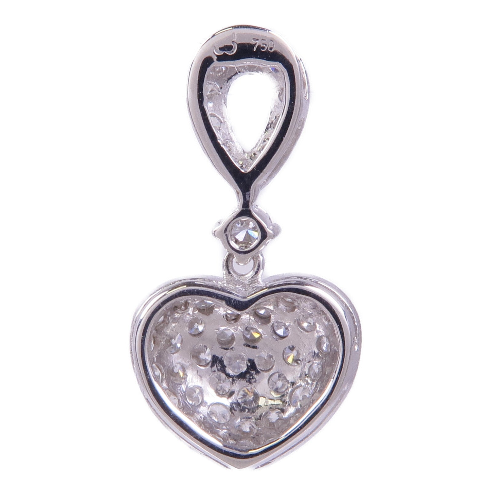 JEWELRY 18K白金Diamond Pendant Top鑽石吊墜