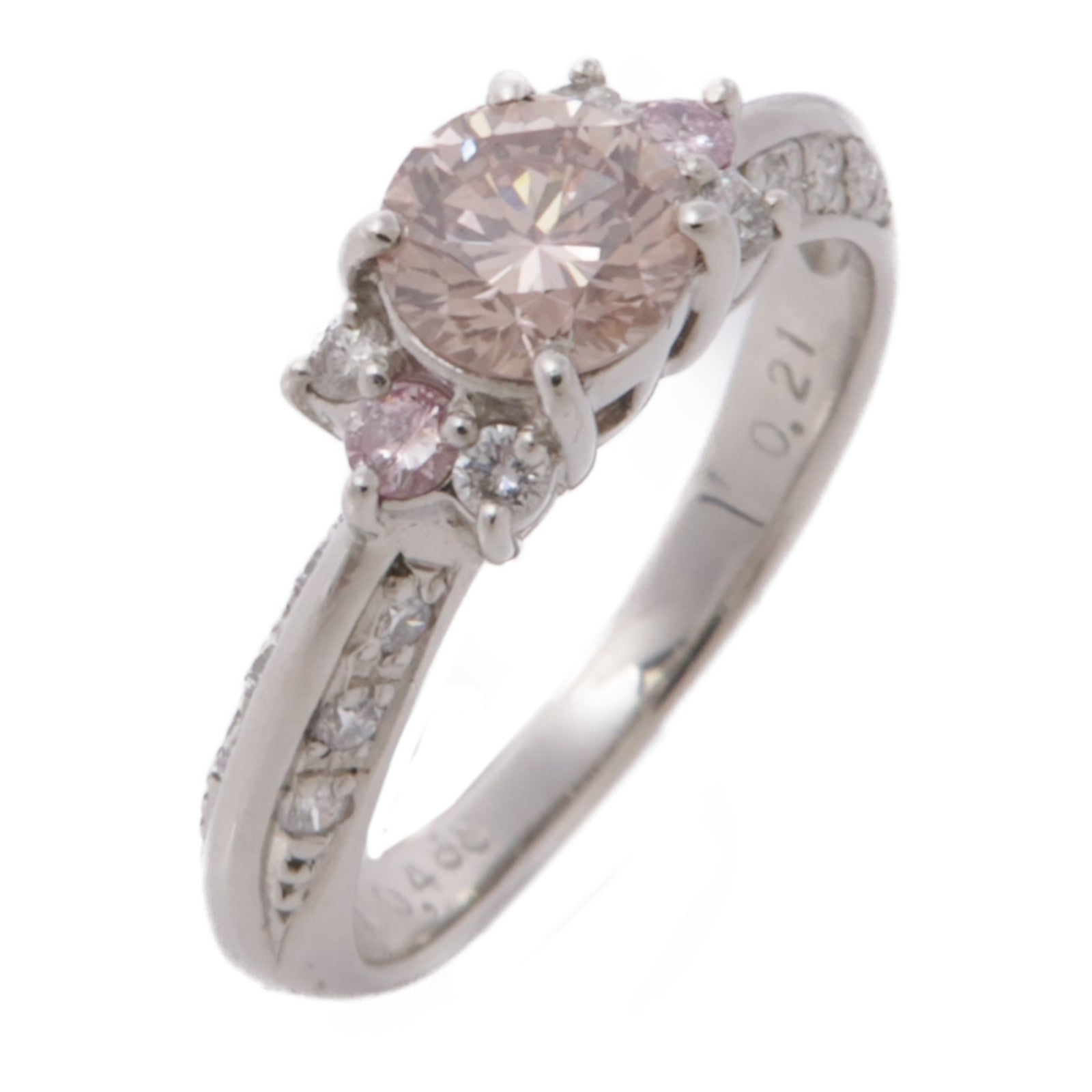 JEWELRY PT950鉑金Diamond Ring鑽石戒指US#4.5