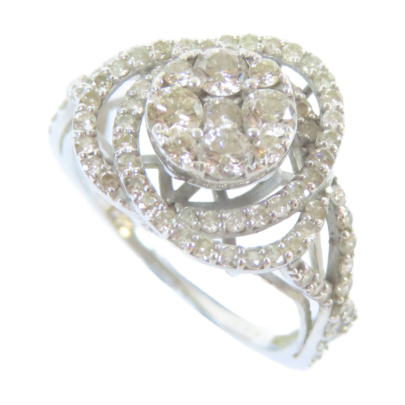 JEWELRY **【激減優惠】18K白金Diamond Ring0.090ct鑽石戒指US#5