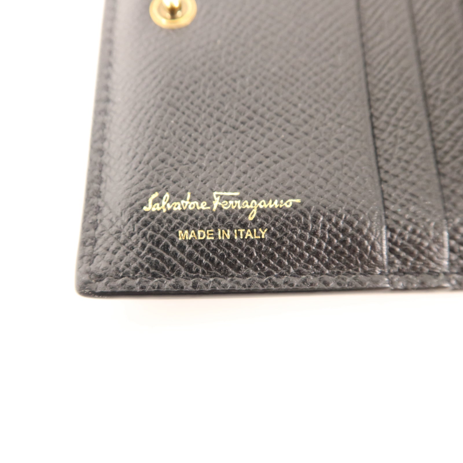Salvatore Ferragamo 牛皮皮革Bifold Wallet金扣錢包