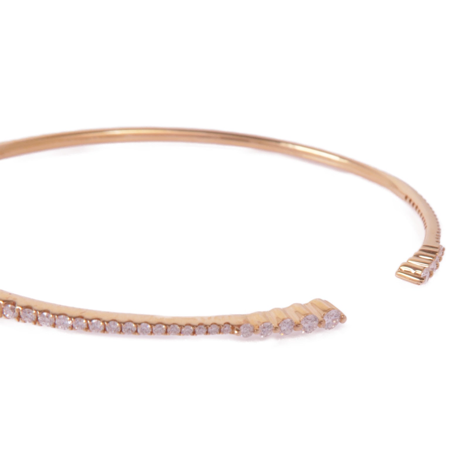 JEWELRY Diamond Bangle 18K Pink Gold