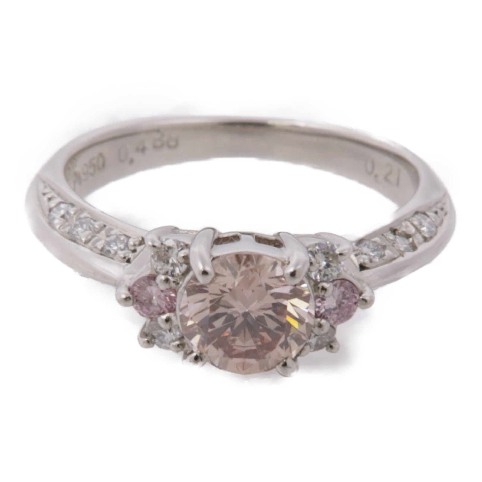 JEWELRY PT950鉑金Diamond Ring鑽石戒指US#4.5