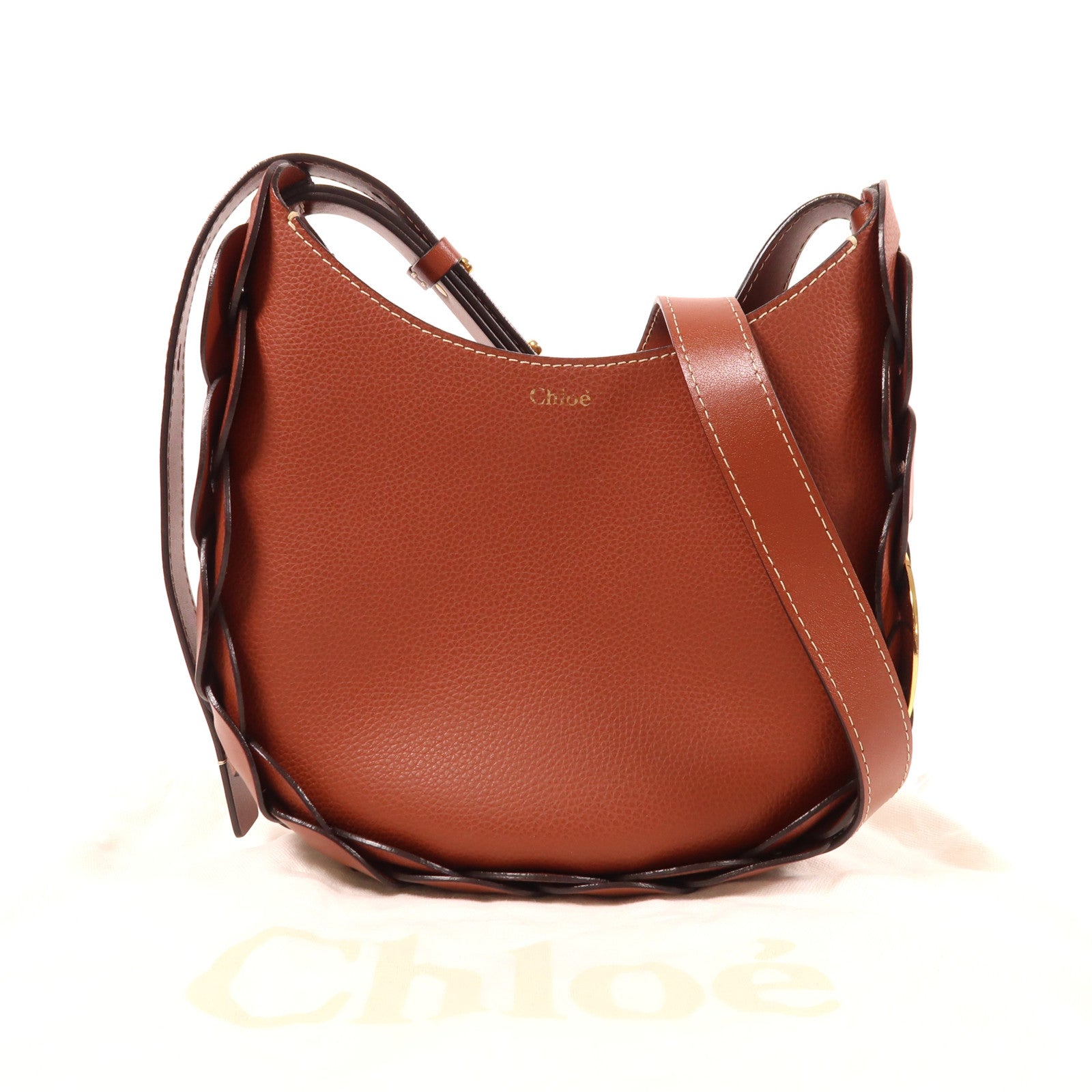 Chloe 牛皮皮革Darryl Small Hobo金扣肩背袋